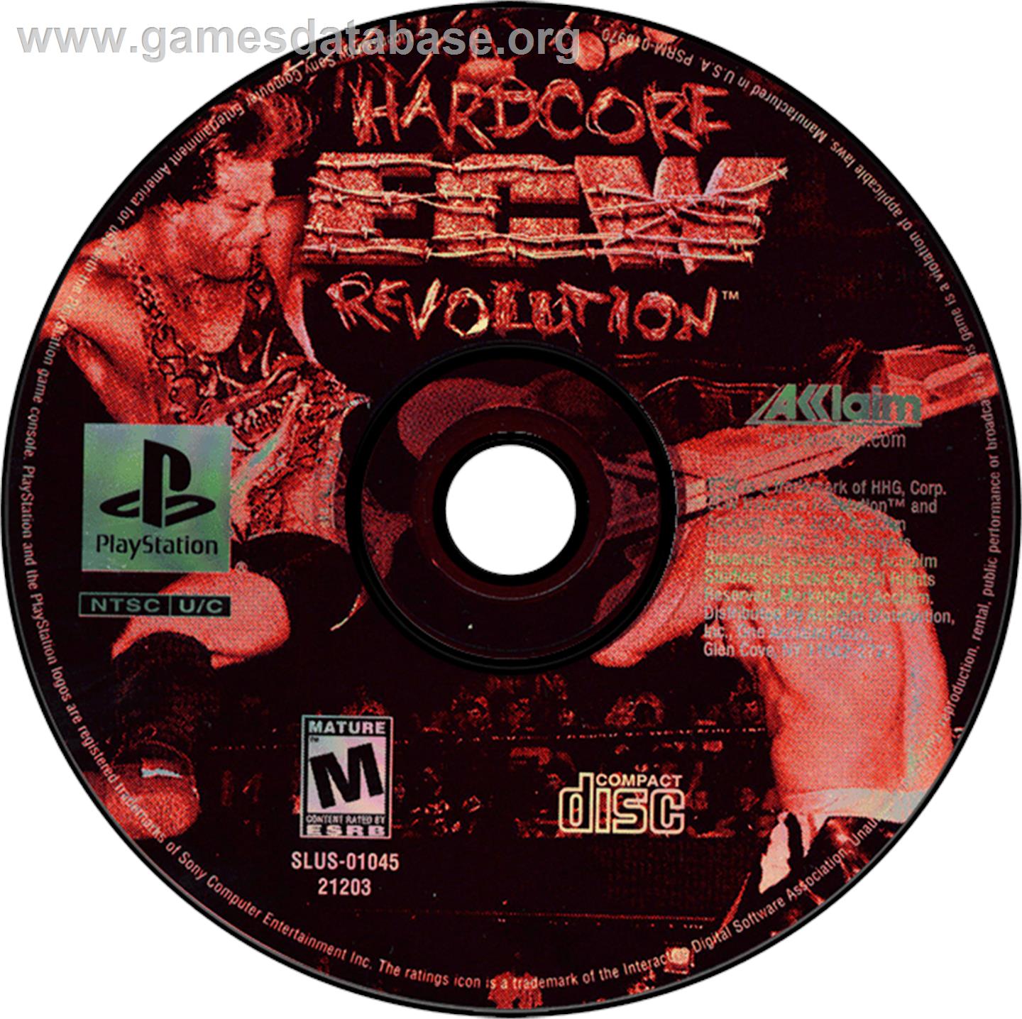 ECW Hardcore Revolution - Sony Playstation - Artwork - Disc