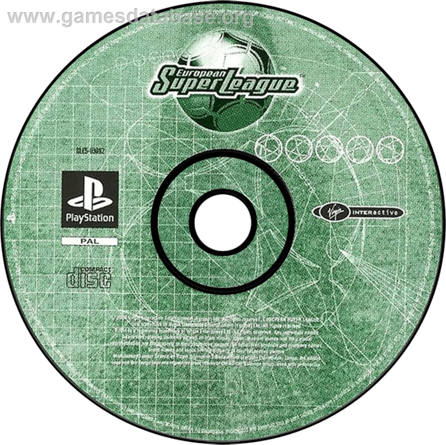 European Super League - Sony Playstation - Artwork - Disc