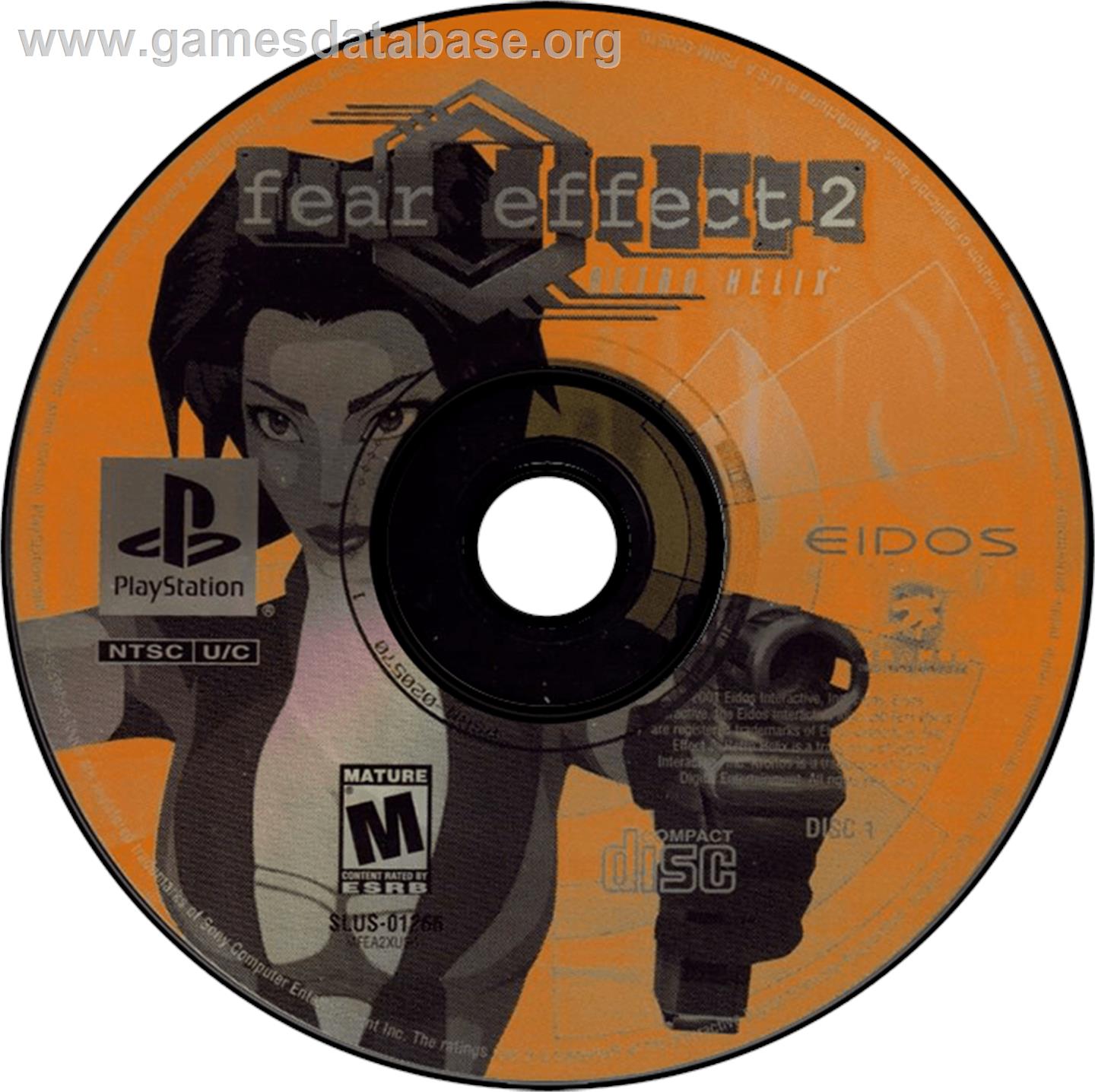 Fear Effect 2: Retro Helix - Sony Playstation - Artwork - Disc