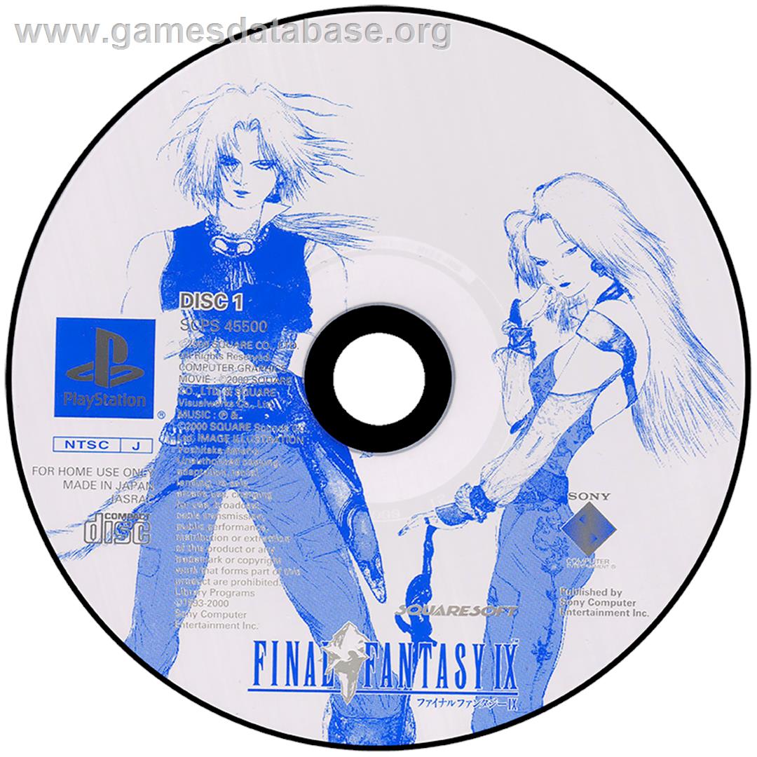 Final Fantasy IX - Sony Playstation - Artwork - Disc