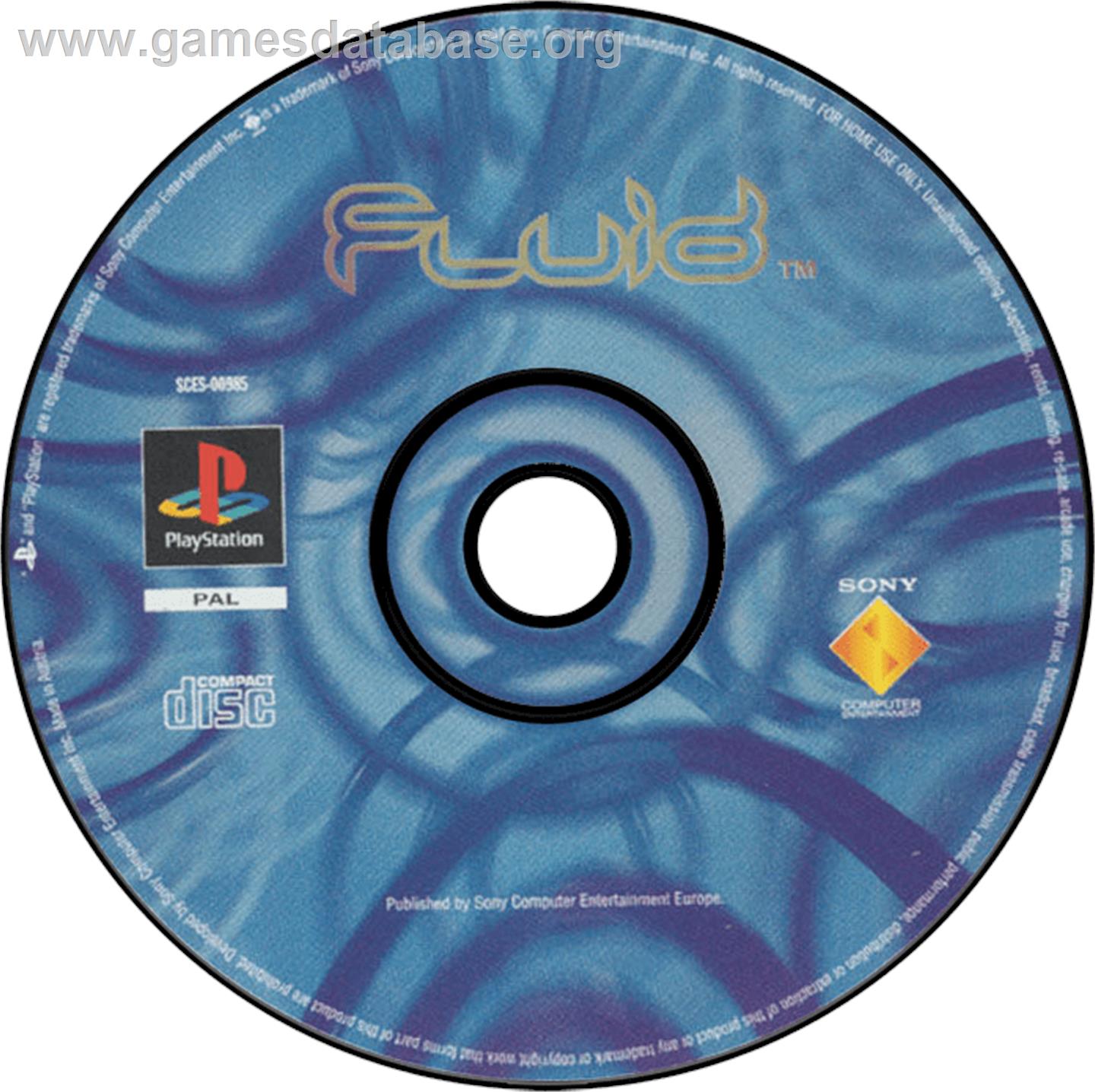 Fluid - Sony Playstation - Artwork - Disc
