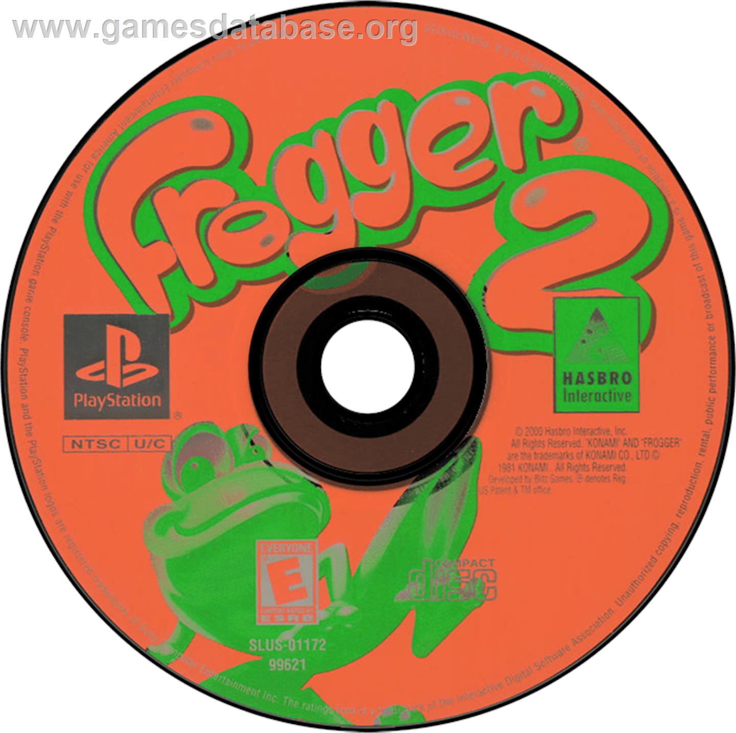 Frogger 2: Swampy's Revenge - Sony Playstation - Artwork - Disc