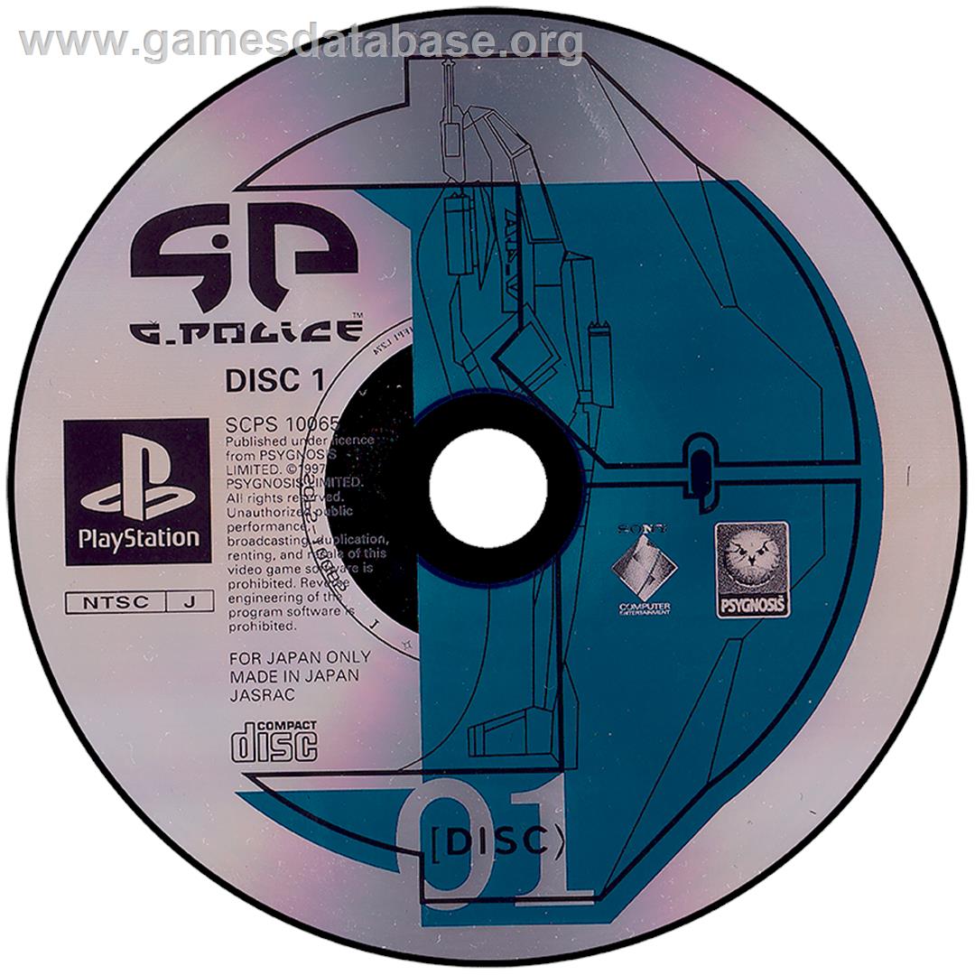 G-Police - Sony Playstation - Artwork - Disc