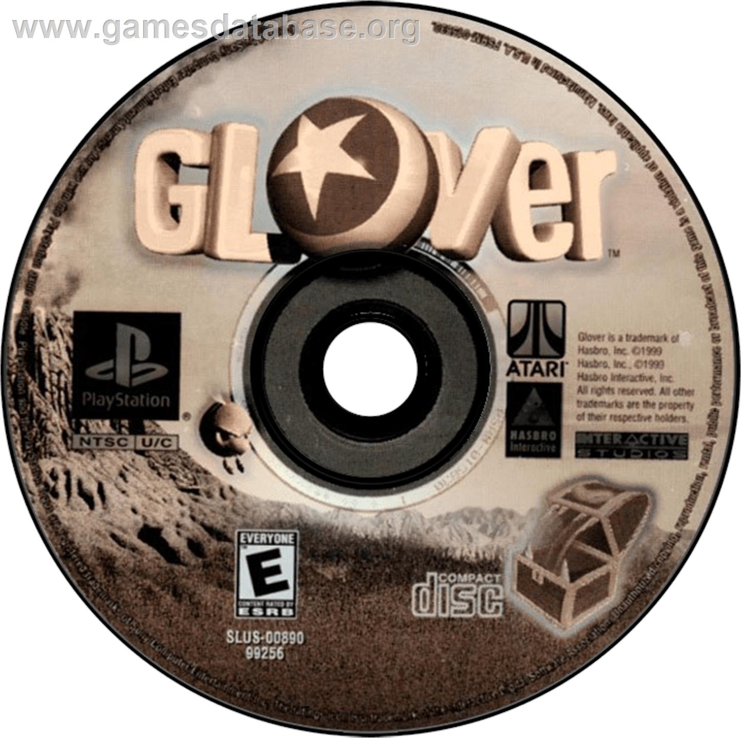 Glover - Sony Playstation - Artwork - Disc