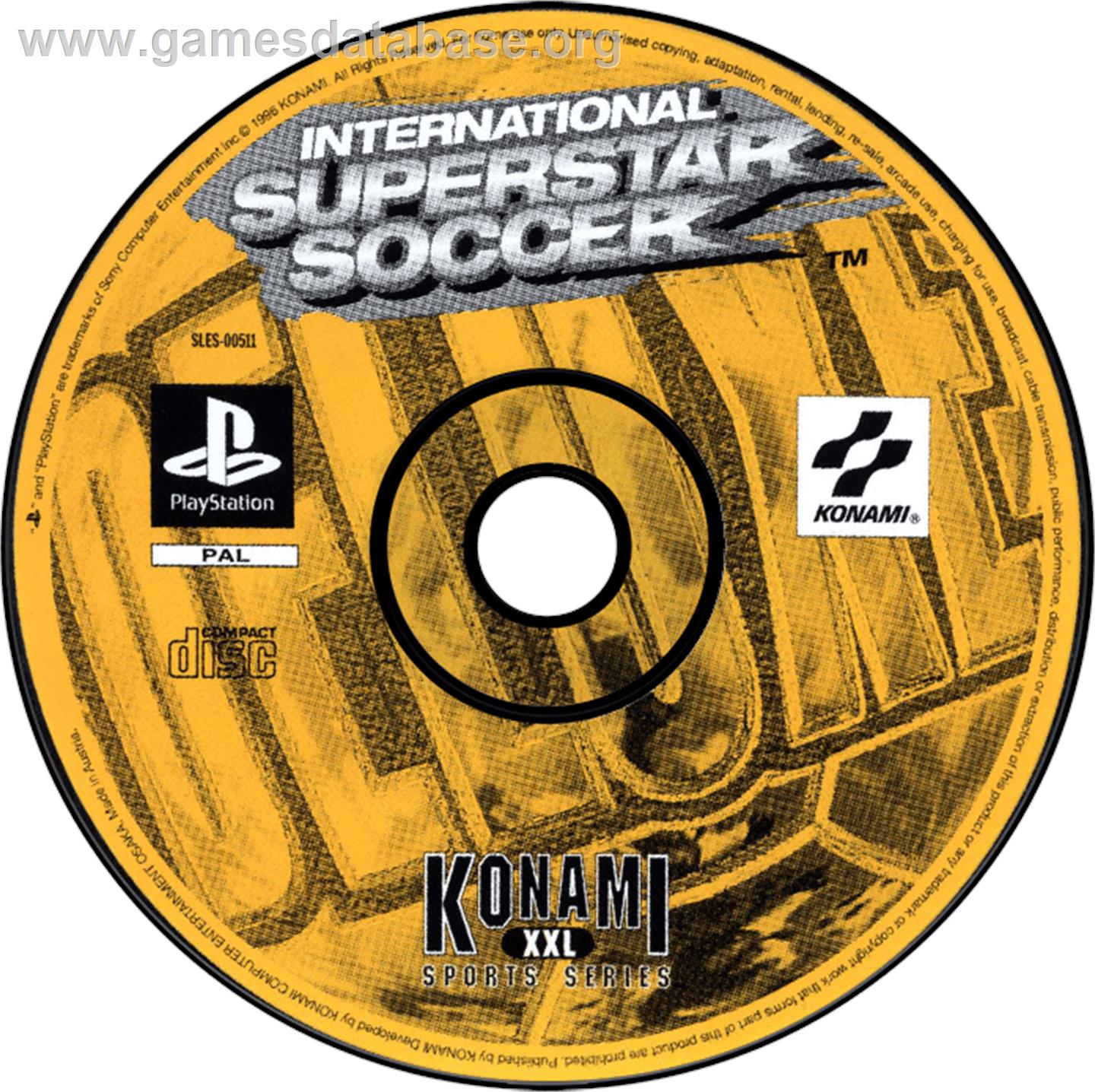 International Superstar Soccer Deluxe - Sony Playstation - Artwork - Disc