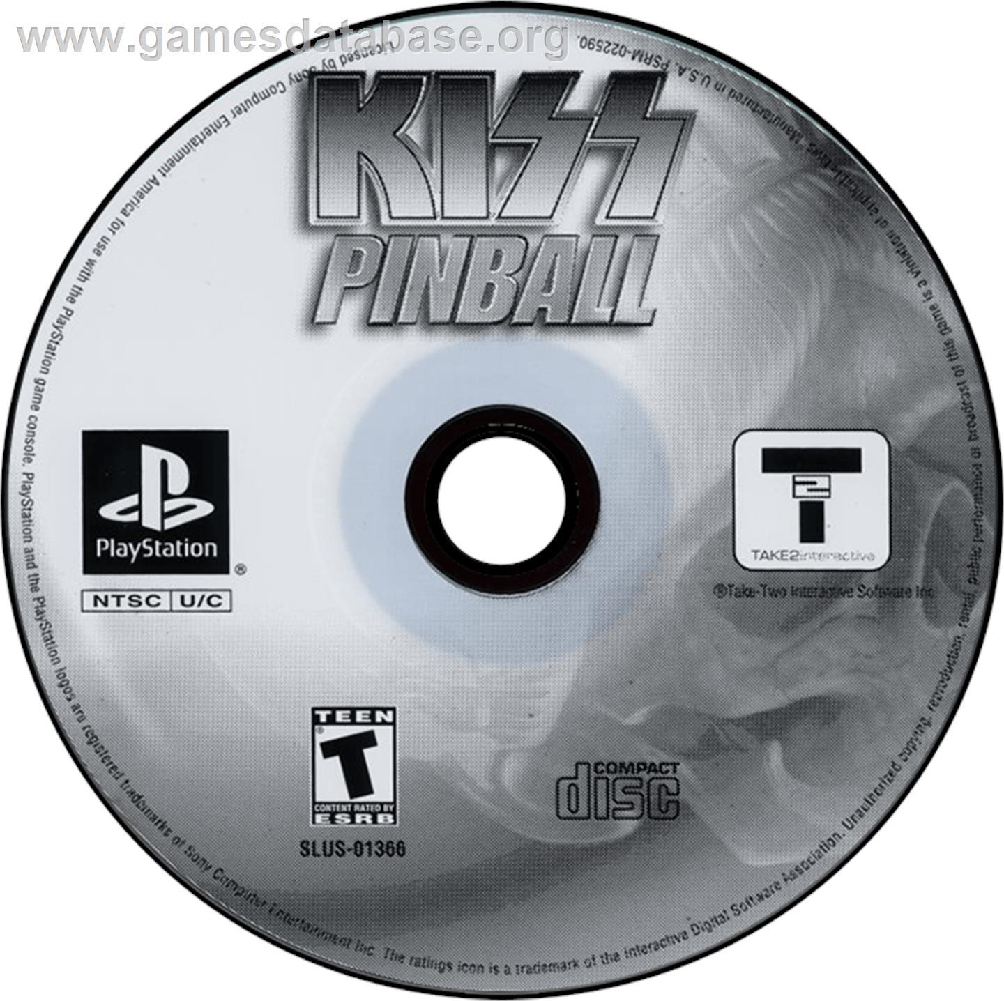 Kiss Pinball - Sony Playstation - Artwork - Disc