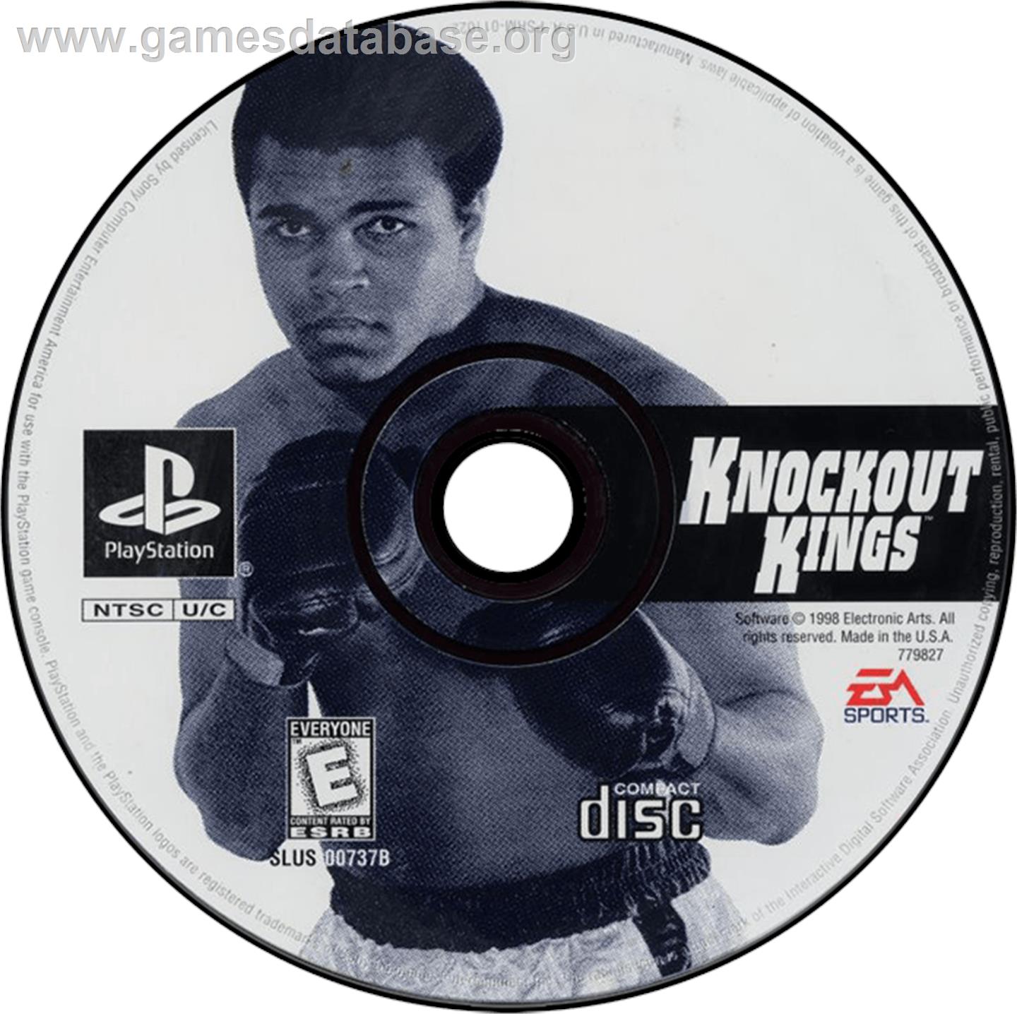 Knockout Kings - Sony Playstation - Artwork - Disc
