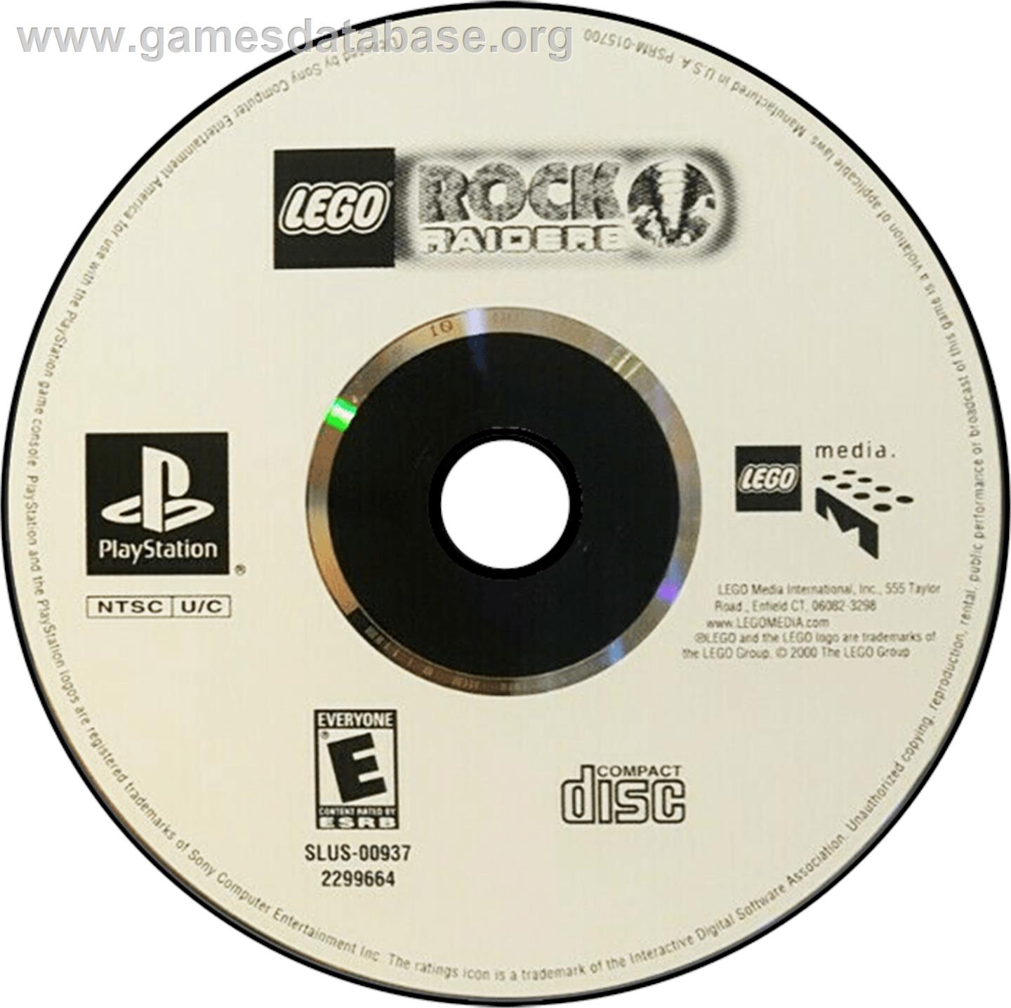 LEGO Rock Raiders - Sony Playstation - Artwork - Disc