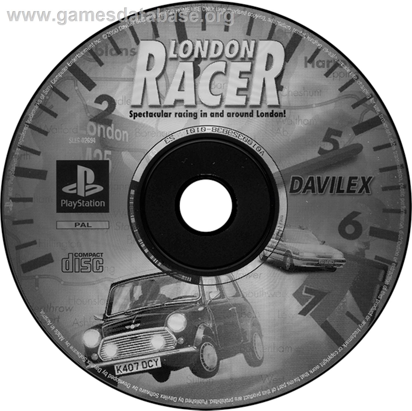 London Racer - Sony Playstation - Artwork - Disc
