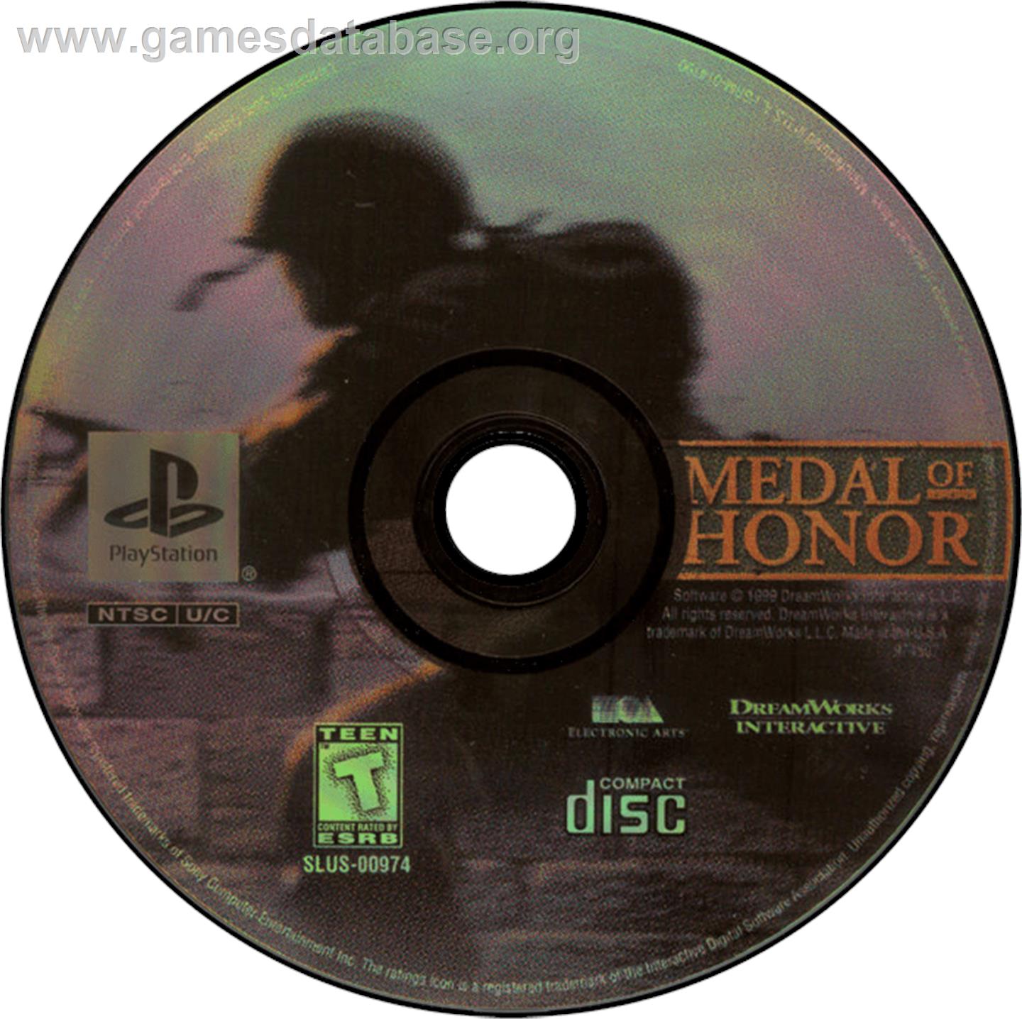 Medal of Honor - Sony Playstation - Artwork - Disc