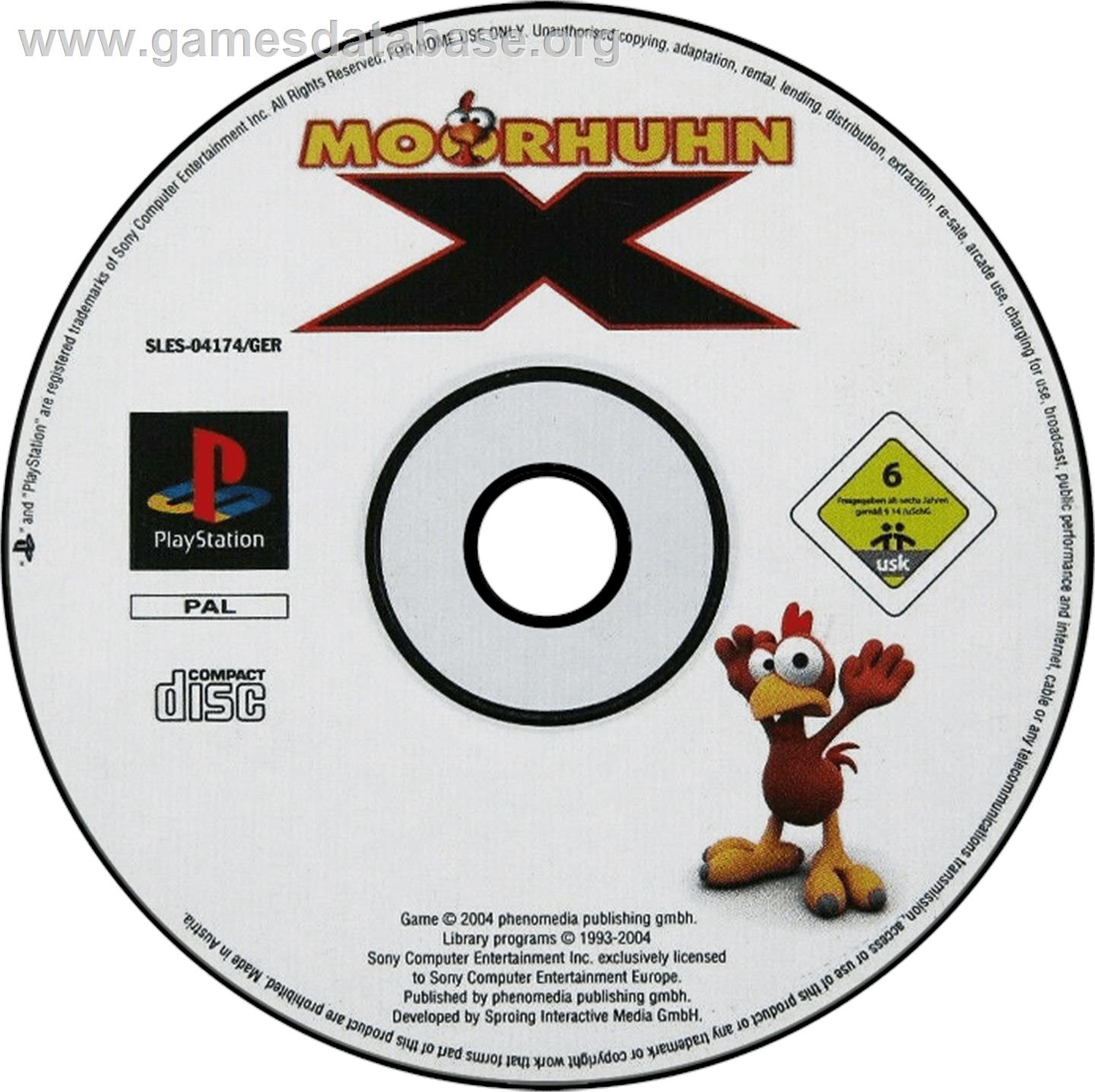 Moorhuhn X - Sony Playstation - Artwork - Disc