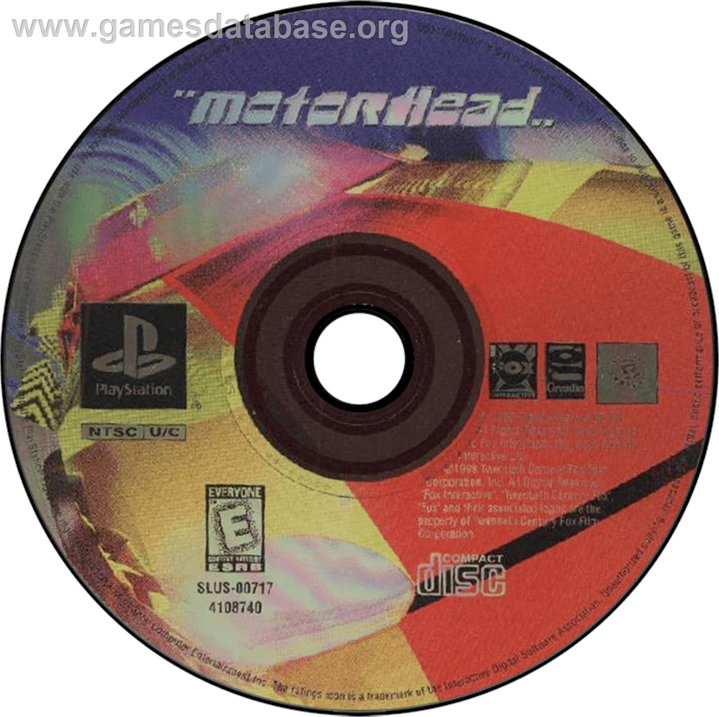 Motorhead - Sony Playstation - Artwork - Disc