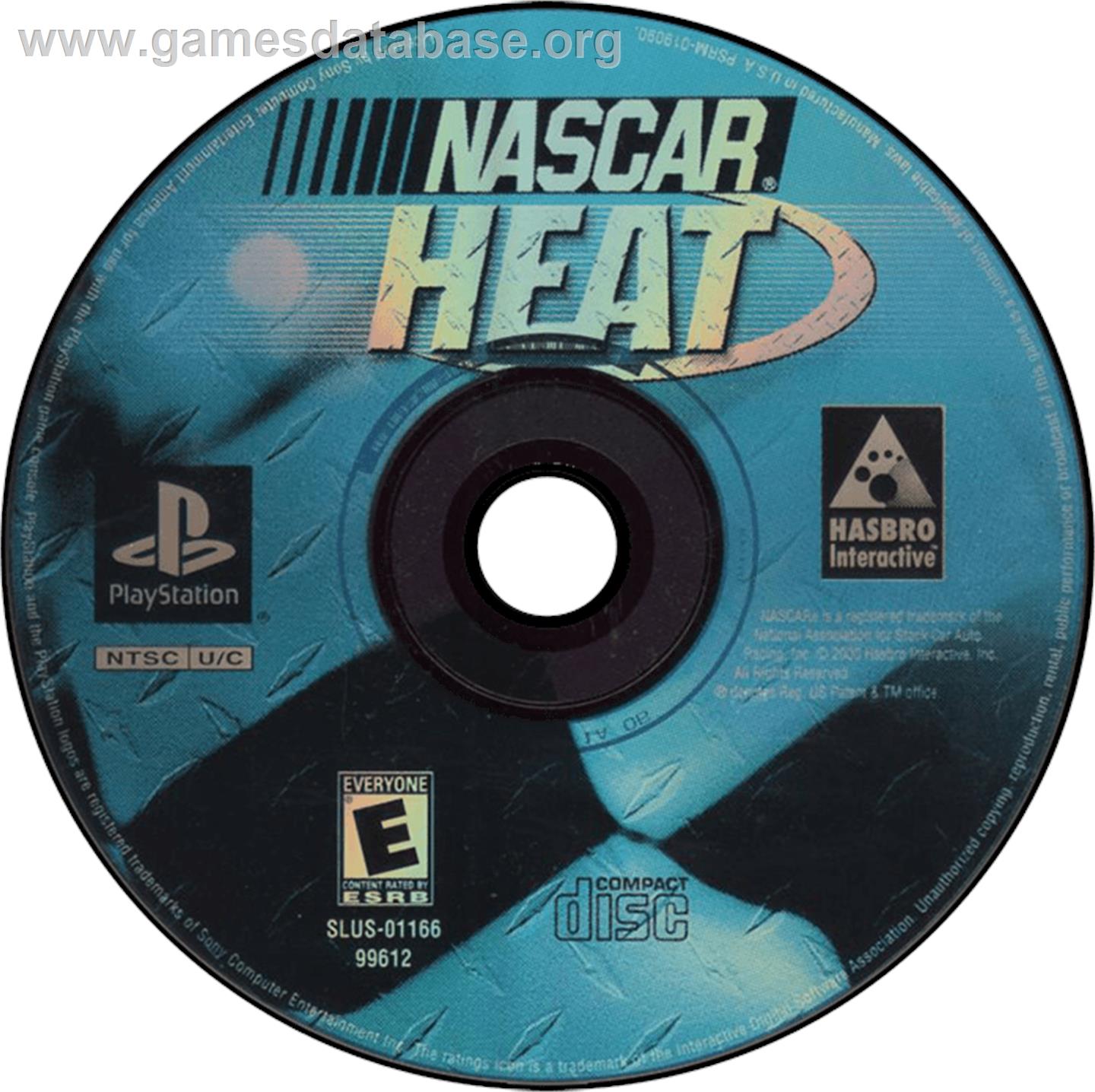 NASCAR Heat - Sony Playstation - Artwork - Disc