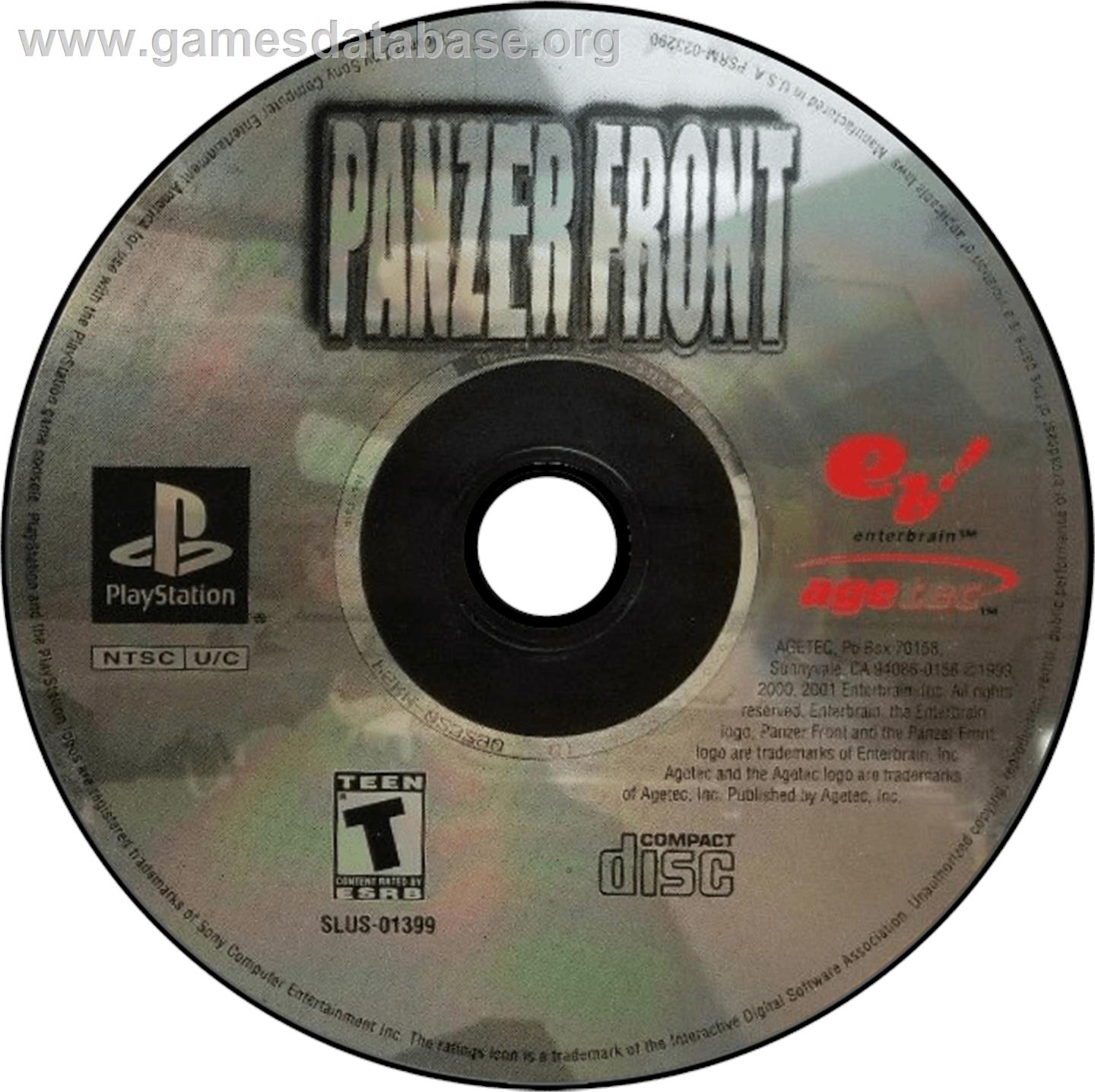 Panzer Front - Sony Playstation - Artwork - Disc