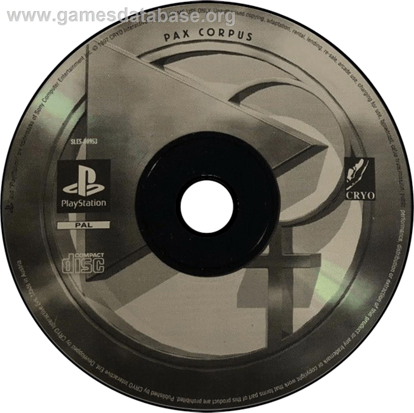 Pax Corpus - Sony Playstation - Artwork - Disc