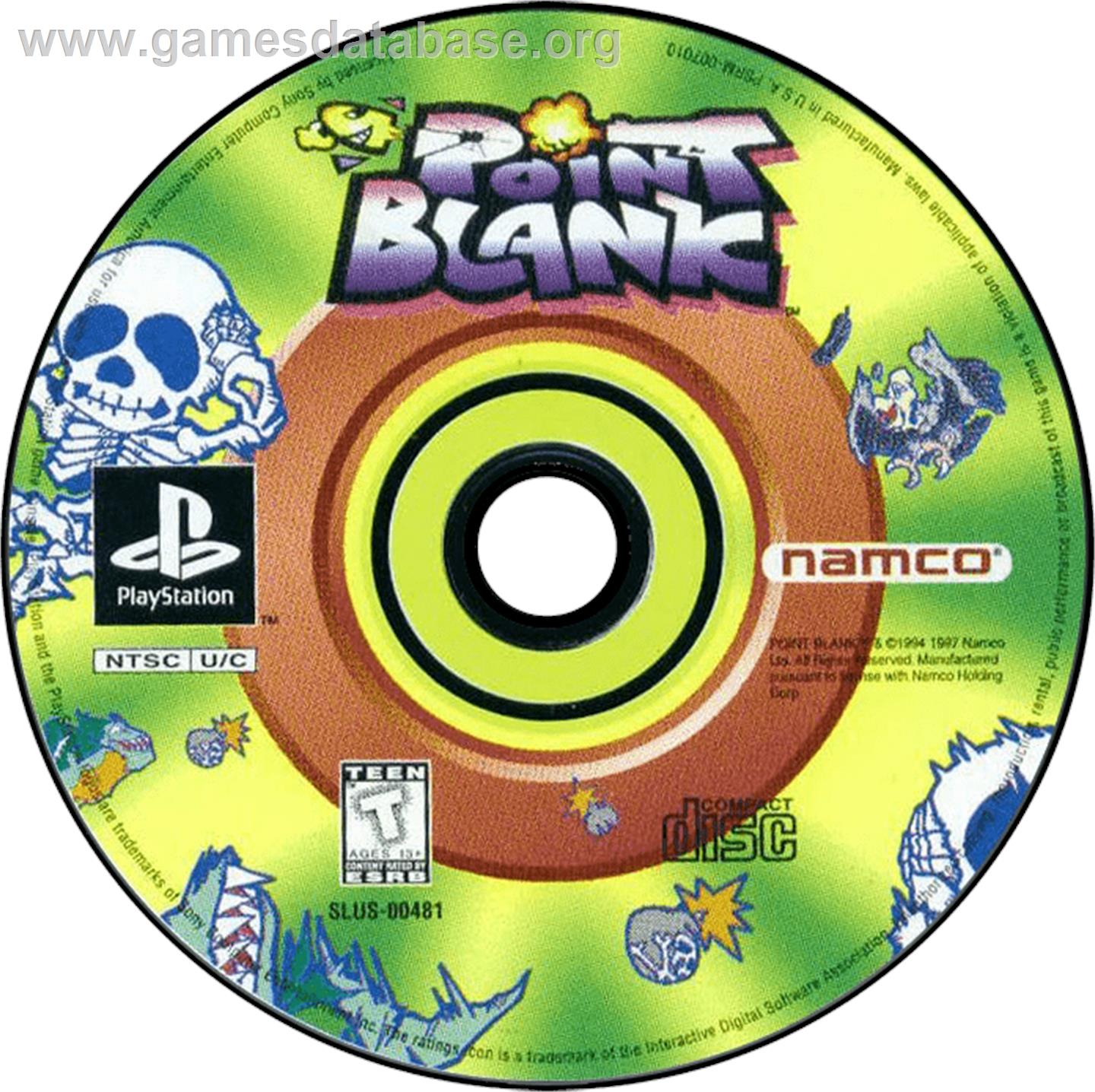 Point Blank - Sony Playstation - Artwork - Disc