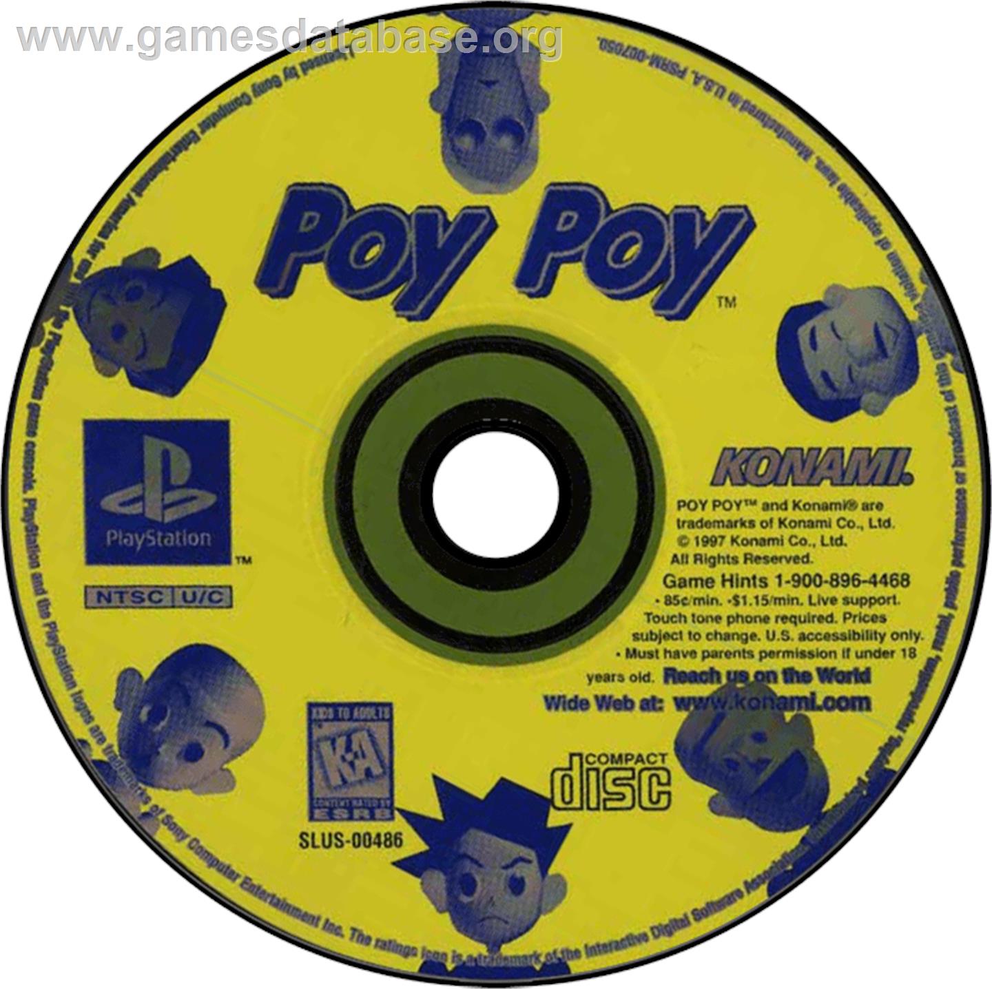 Poy Poy - Sony Playstation - Artwork - Disc
