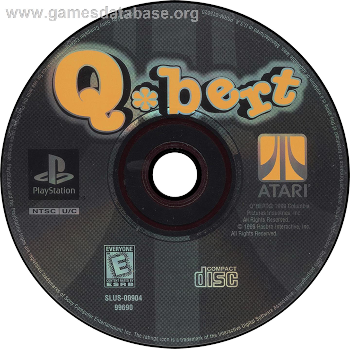 Q*Bert - Sony Playstation - Artwork - Disc