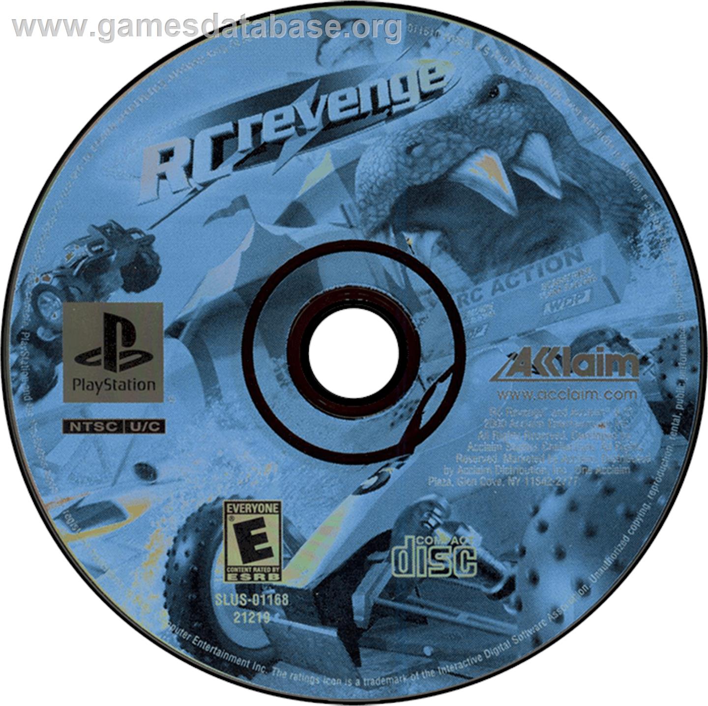 RC Revenge - Sony Playstation - Artwork - Disc