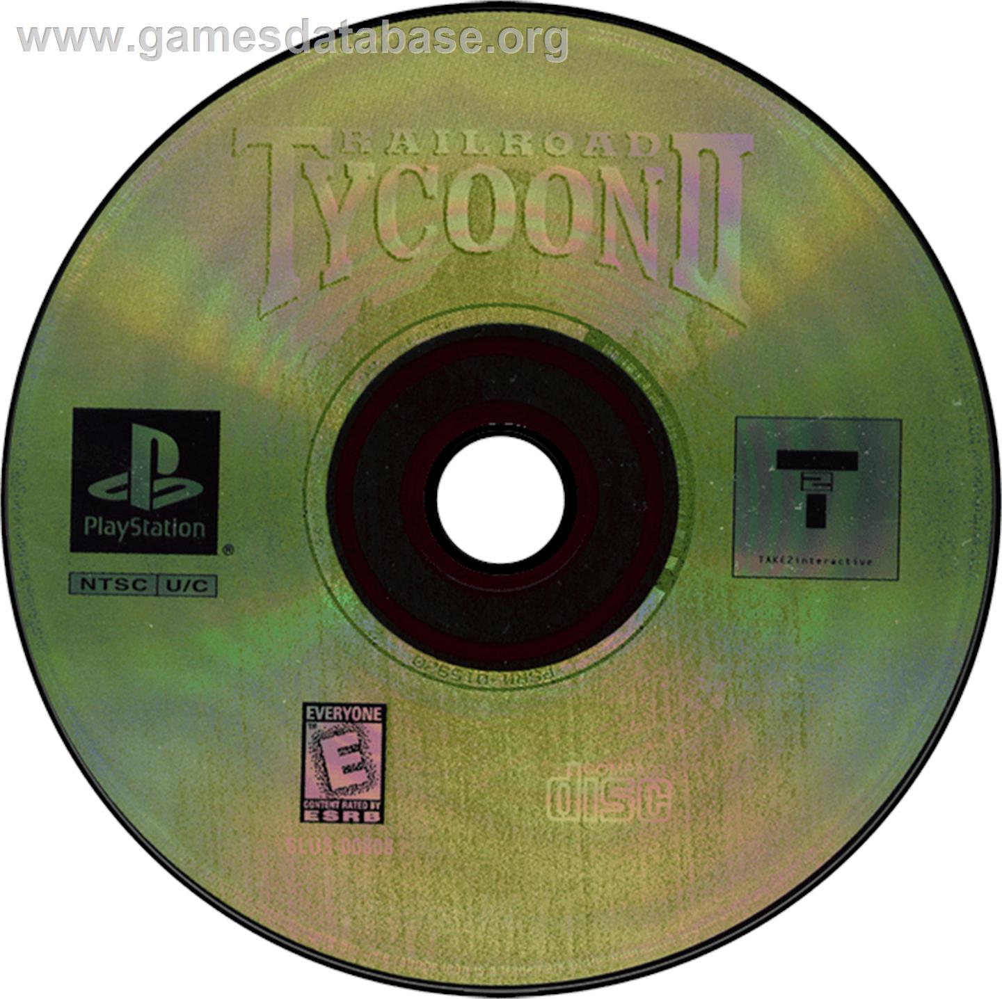 Railroad Tycoon II - Sony Playstation - Artwork - Disc