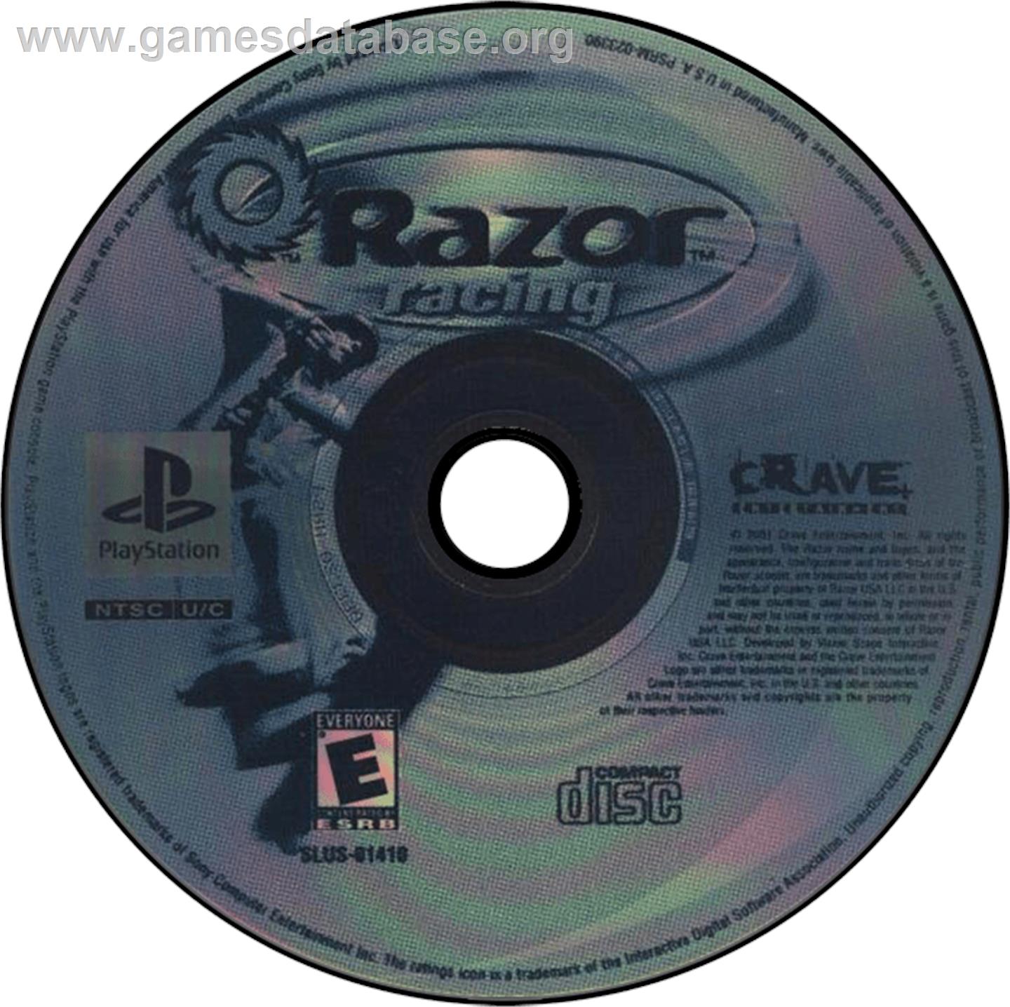 Razor Racing - Sony Playstation - Artwork - Disc