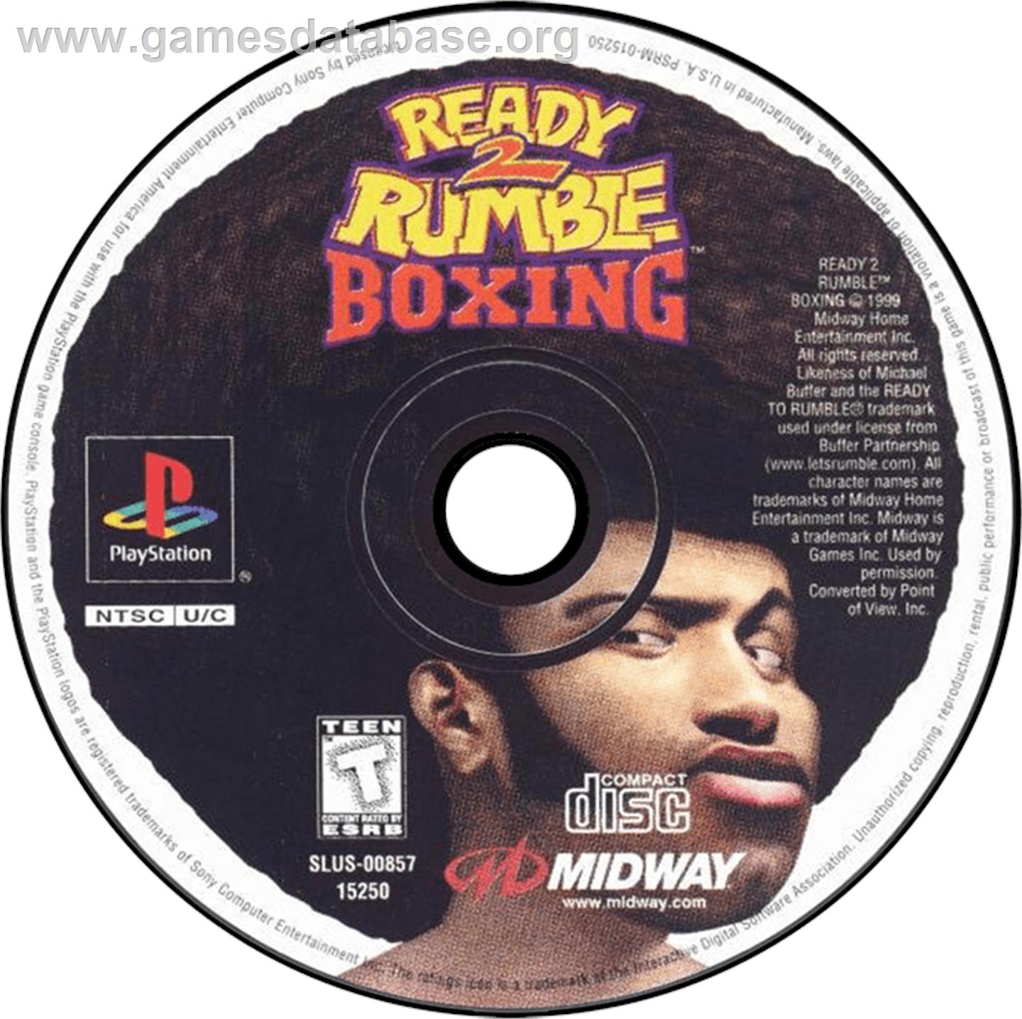 Ready 2 Rumble Boxing: Round 2 - Sony Playstation - Artwork - Disc