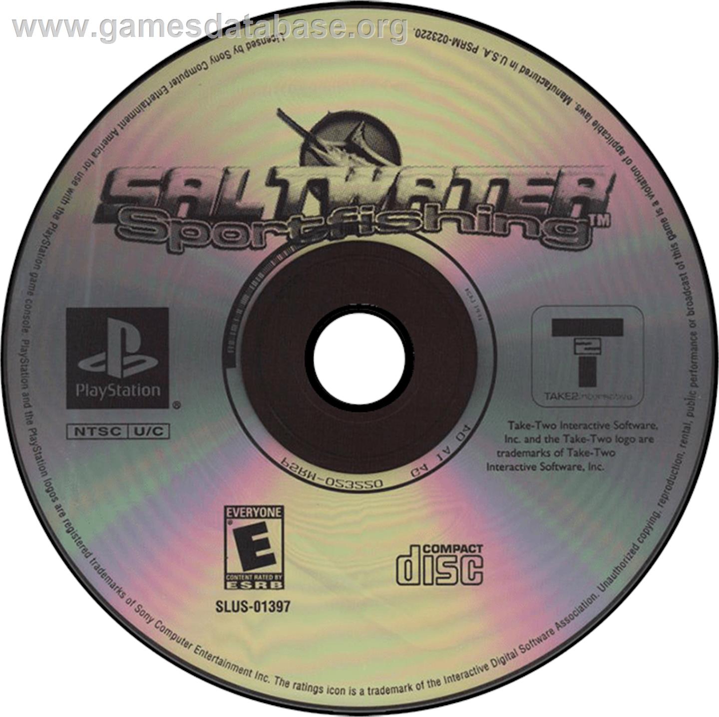 Saltwater Sportfishing - Sony Playstation - Artwork - Disc