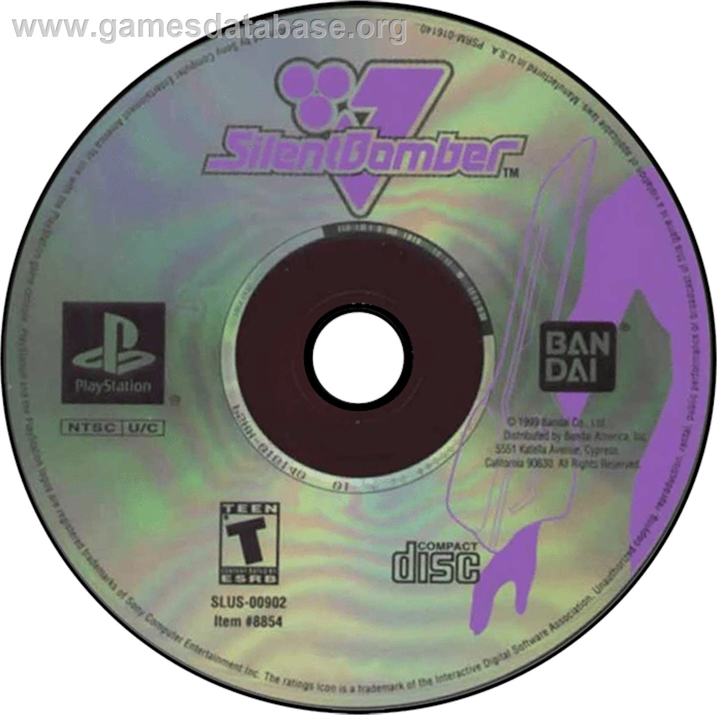 Silent Bomber - Sony Playstation - Artwork - Disc