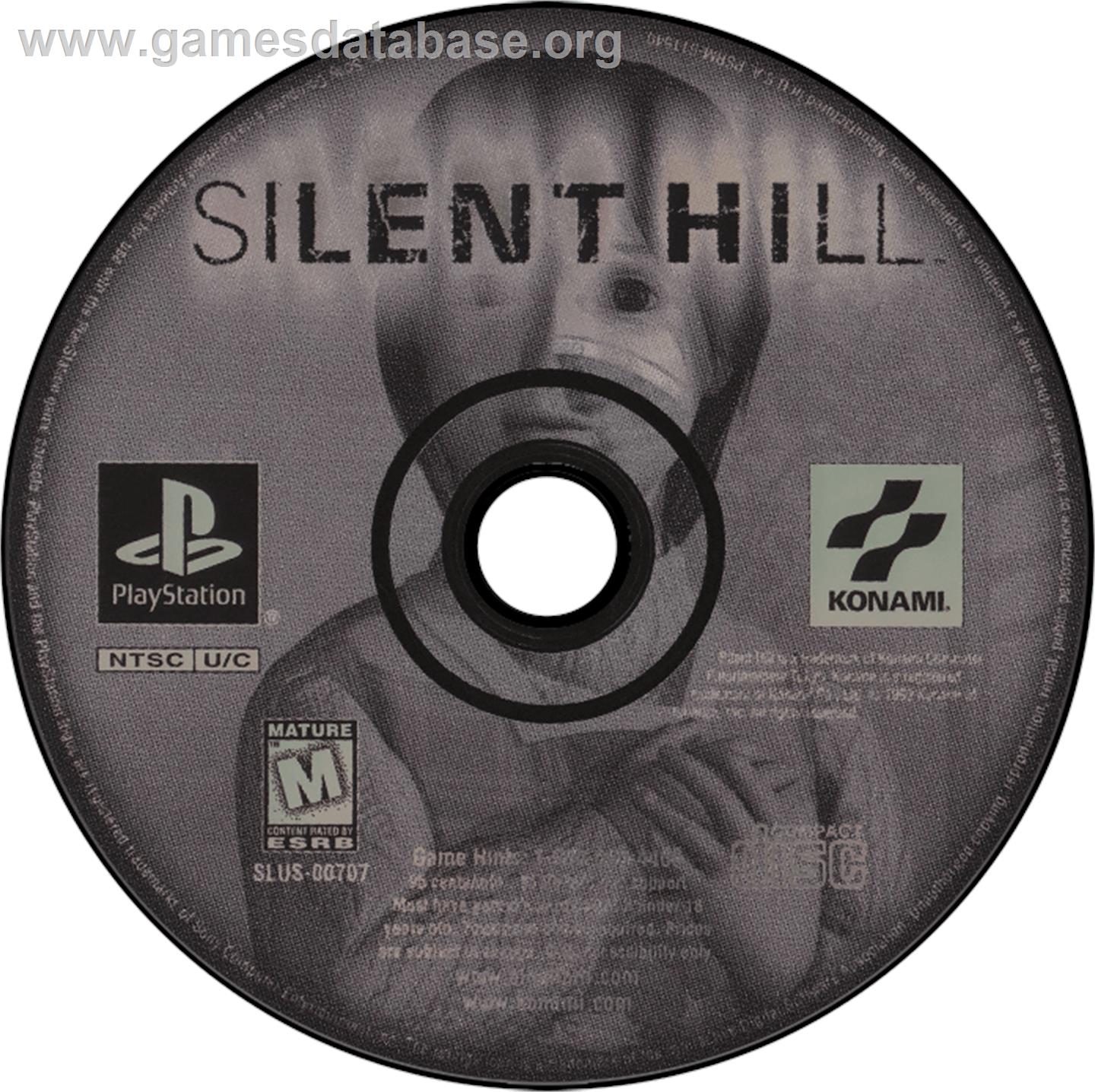 Silent Hill - Sony Playstation - Artwork - Disc