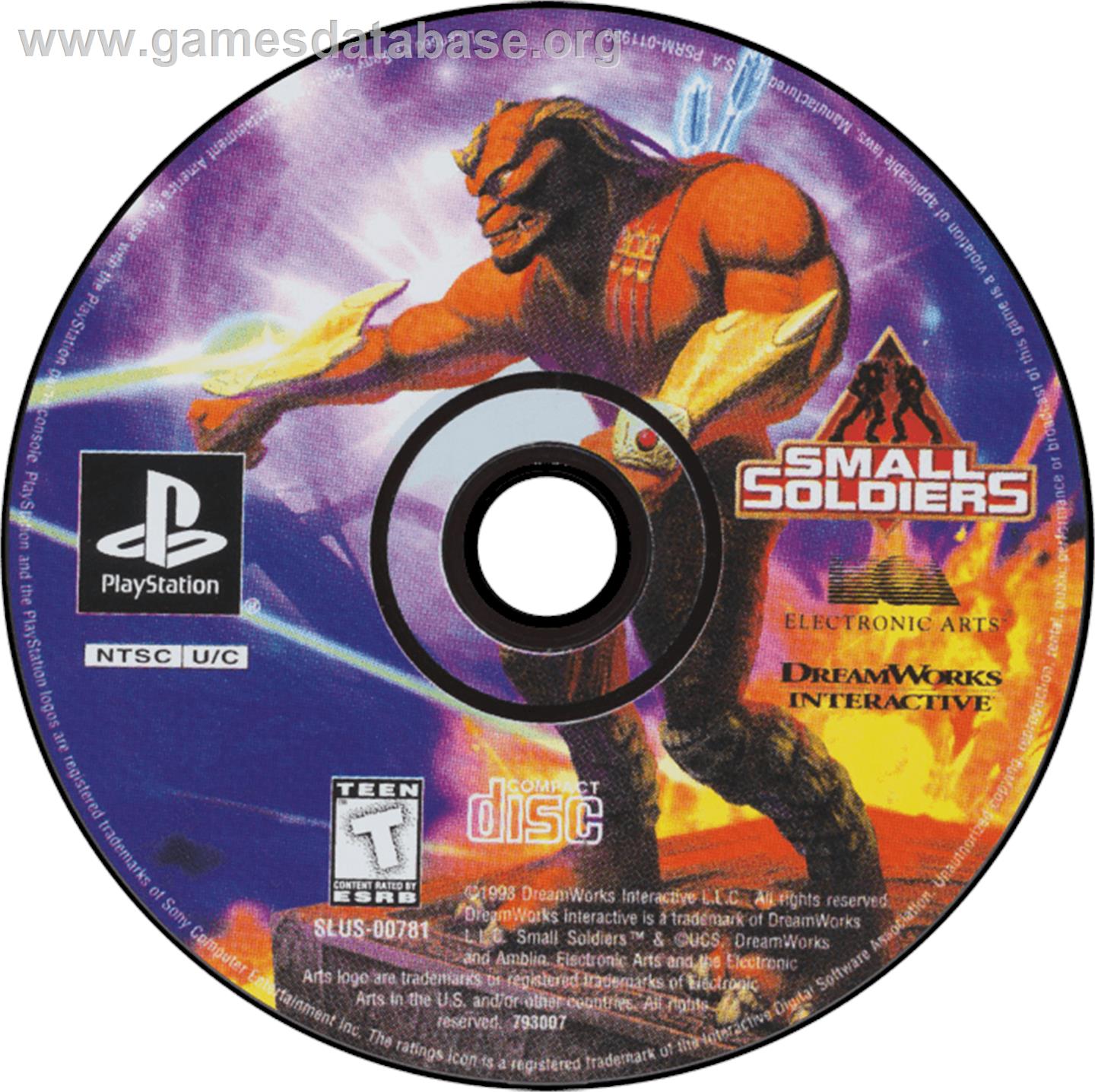 Small Soldiers - Sony Playstation - Artwork - Disc
