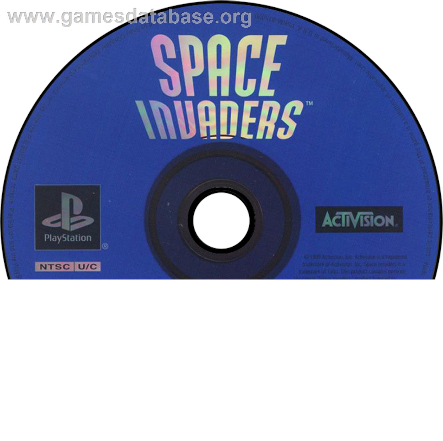 Space Invaders - Sony Playstation - Artwork - Disc