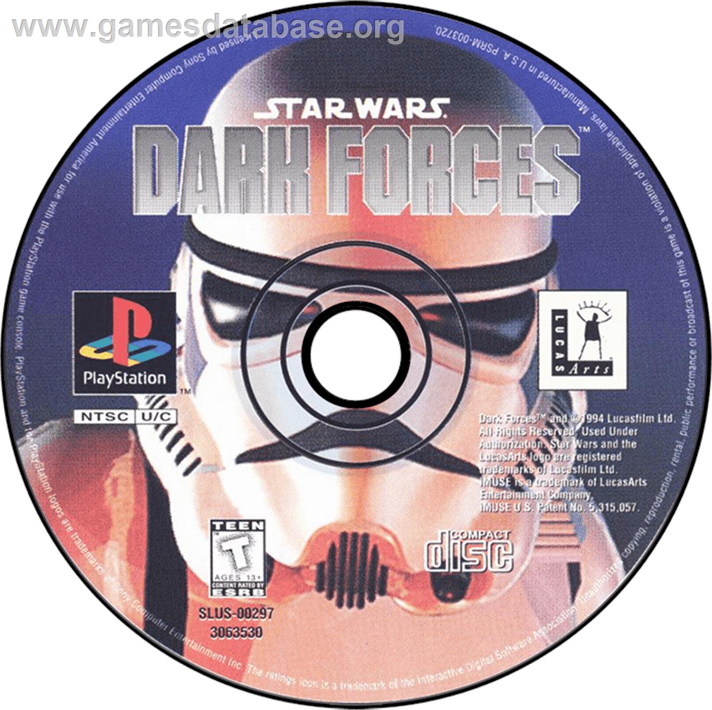 Star Wars: Dark Forces - Sony Playstation - Artwork - Disc