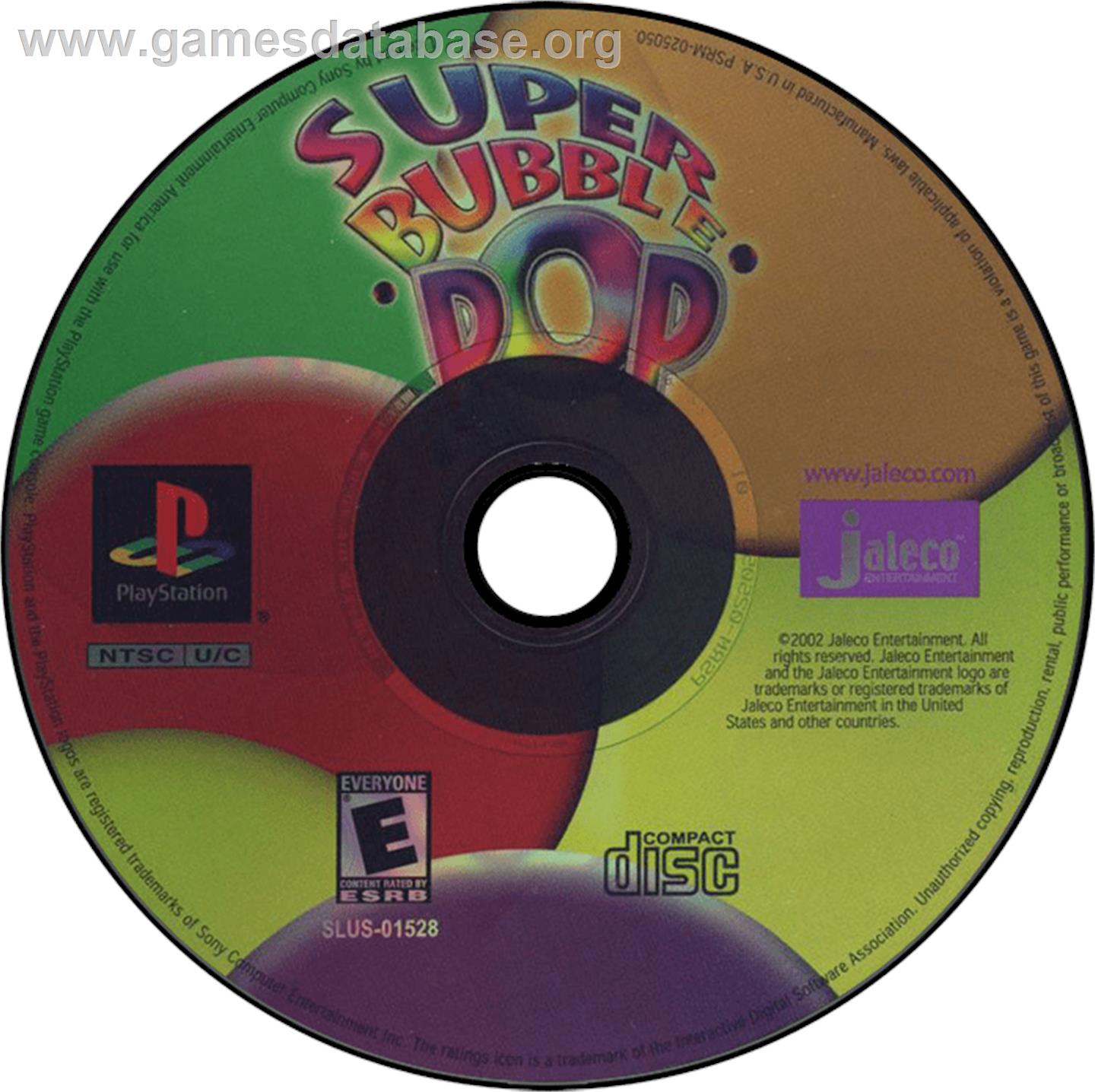 Super Bubble Pop - Sony Playstation - Artwork - Disc