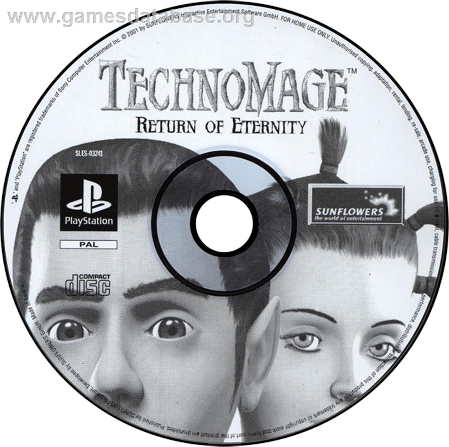 TechnoMage: Return of Eternity - Sony Playstation - Artwork - Disc