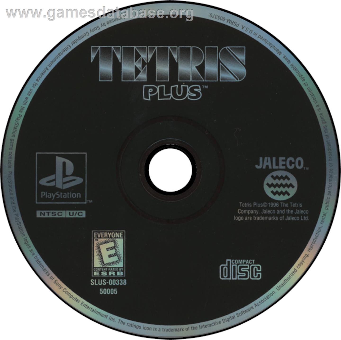Tetris Plus - Sony Playstation - Artwork - Disc