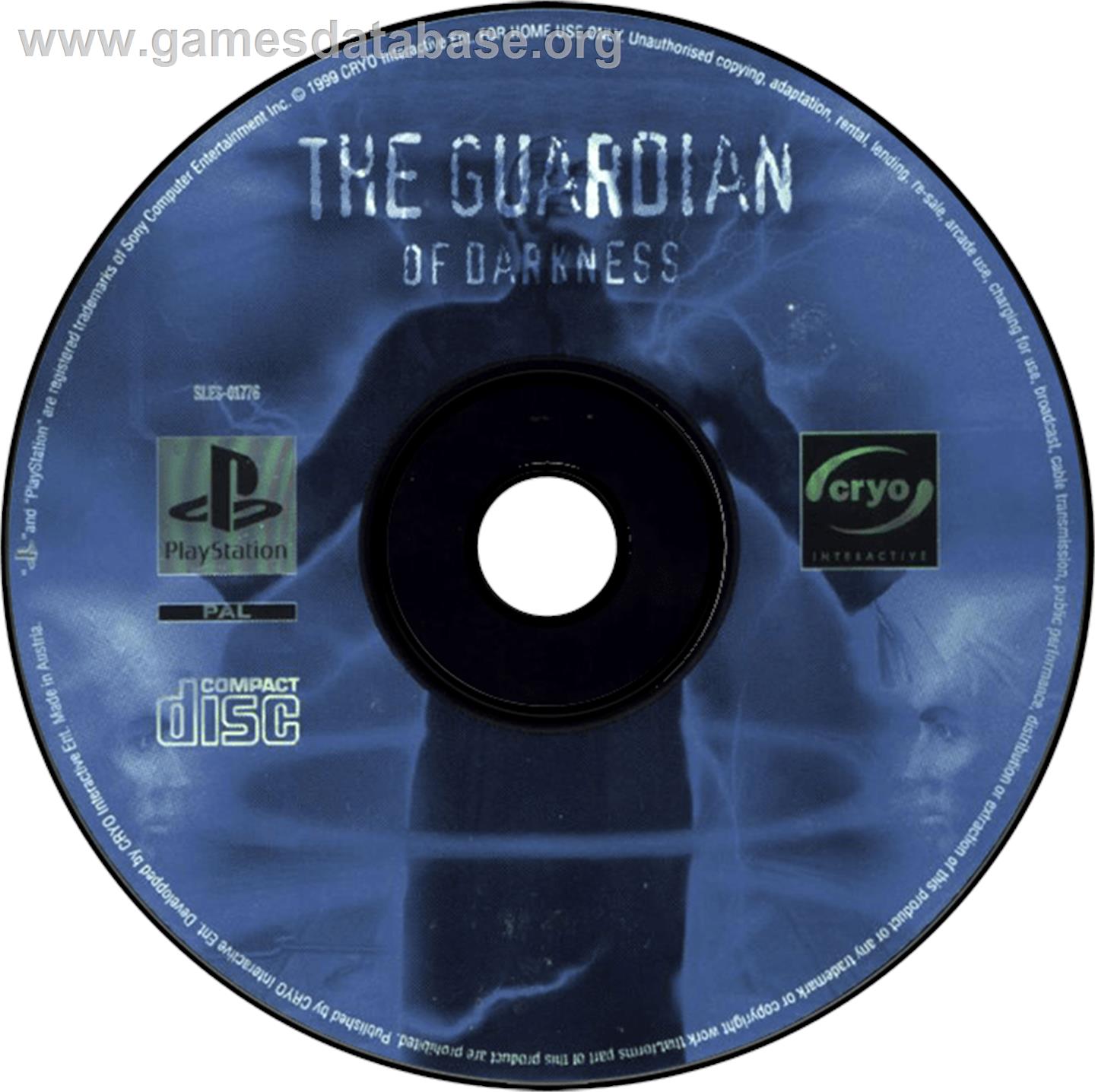 The Guardian of Darkness - Sony Playstation - Artwork - Disc