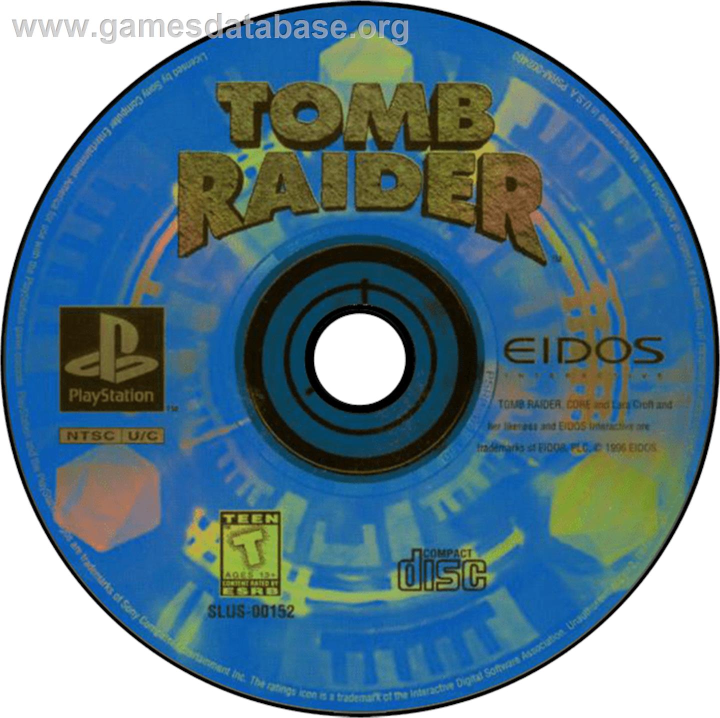 Tomb Raider: The Last Revelation - Sony Playstation - Artwork - Disc