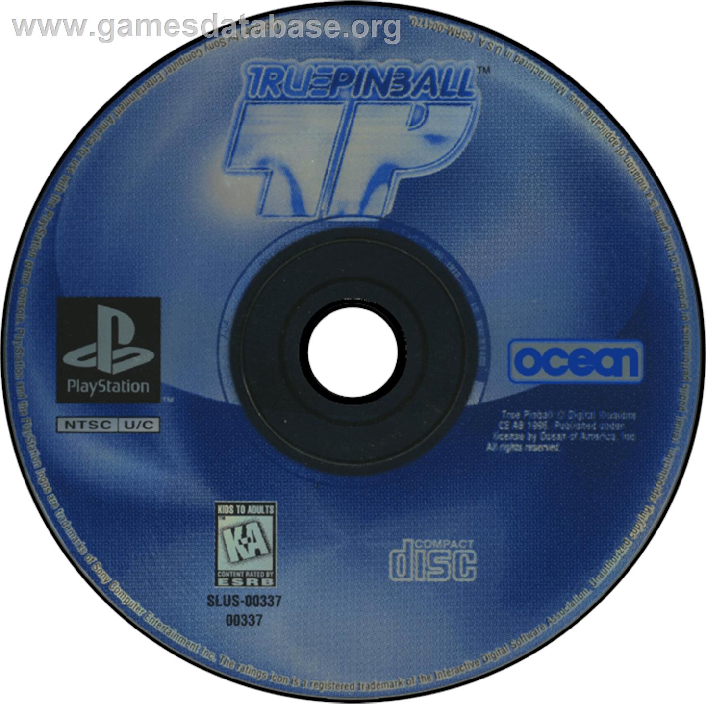 True Pinball - Sony Playstation - Artwork - Disc