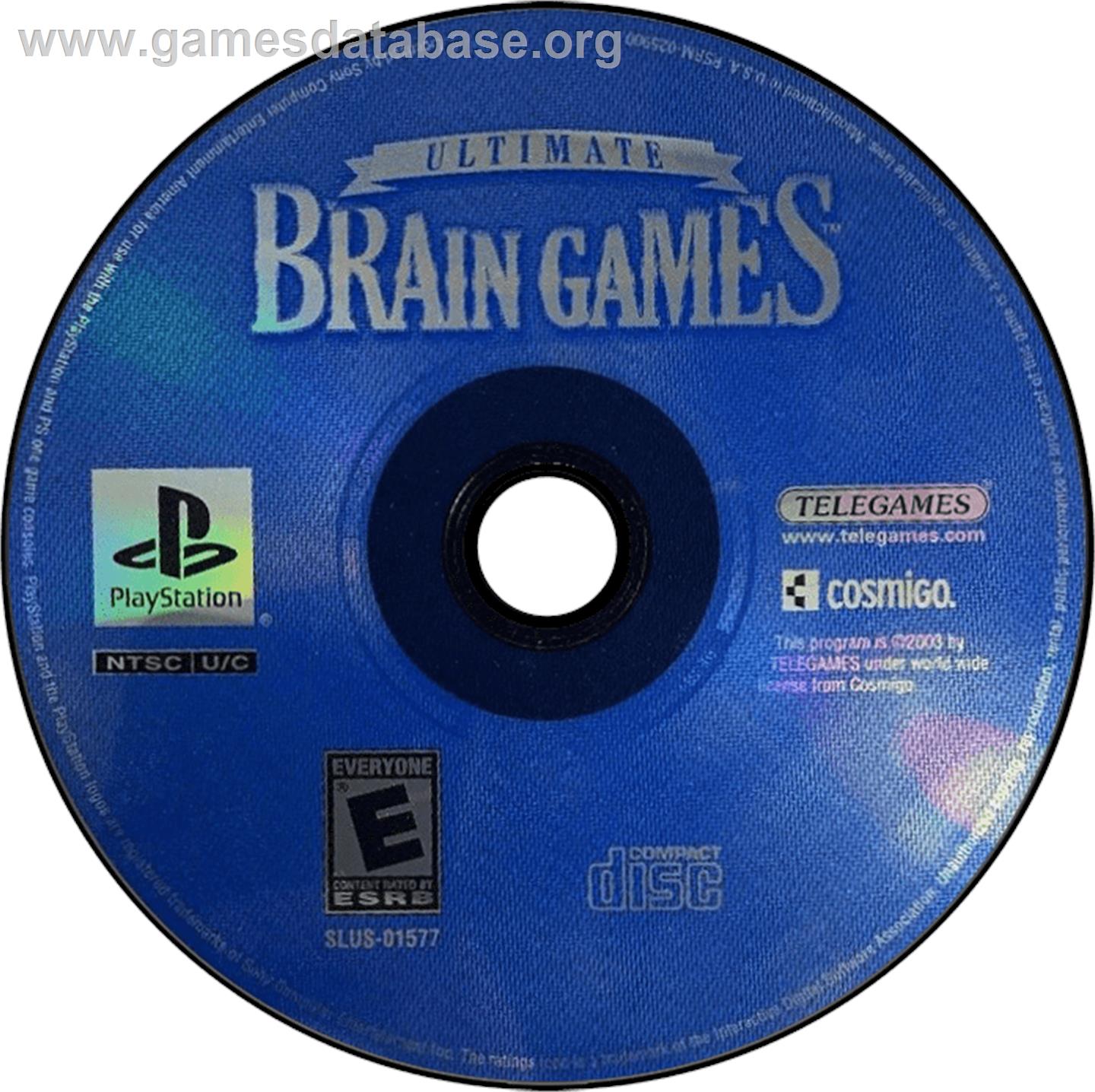 Ultimate Brain Games - Sony Playstation - Artwork - Disc