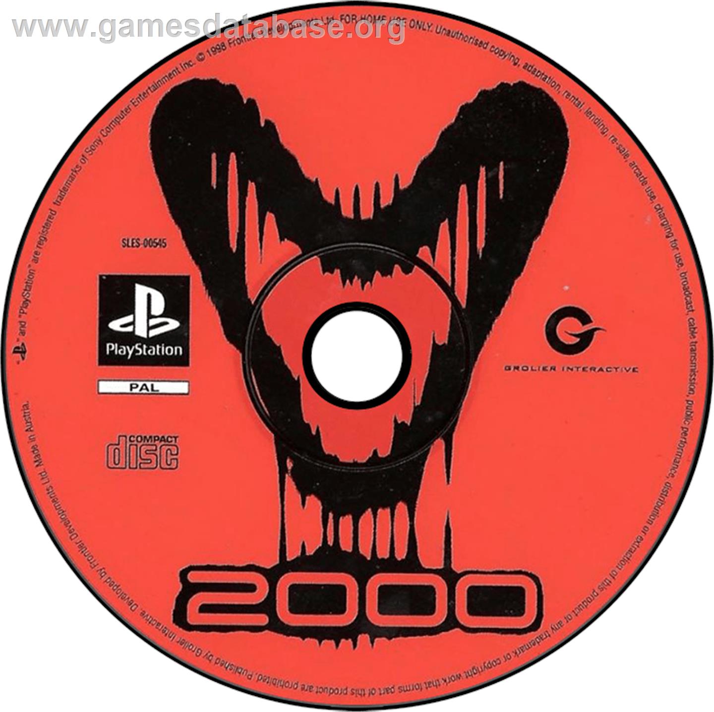 V2000 - Sony Playstation - Artwork - Disc