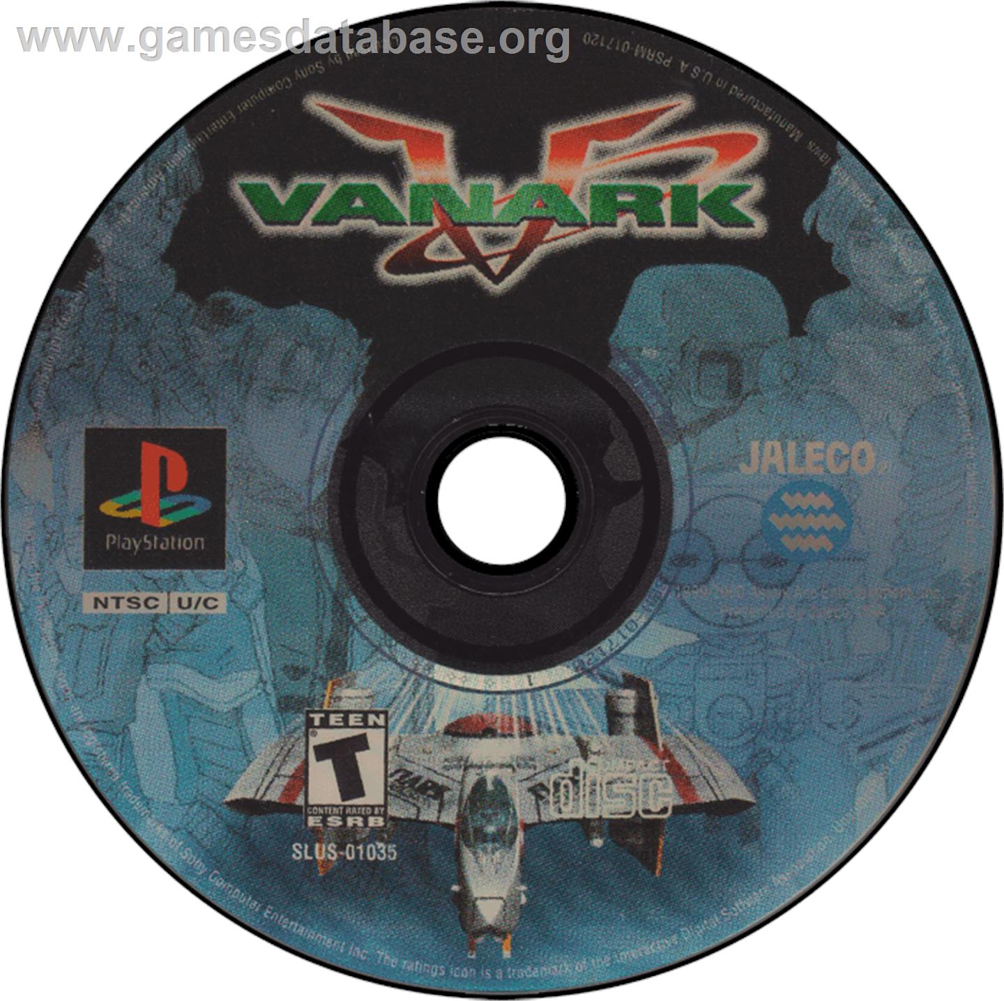 Vanark - Sony Playstation - Artwork - Disc
