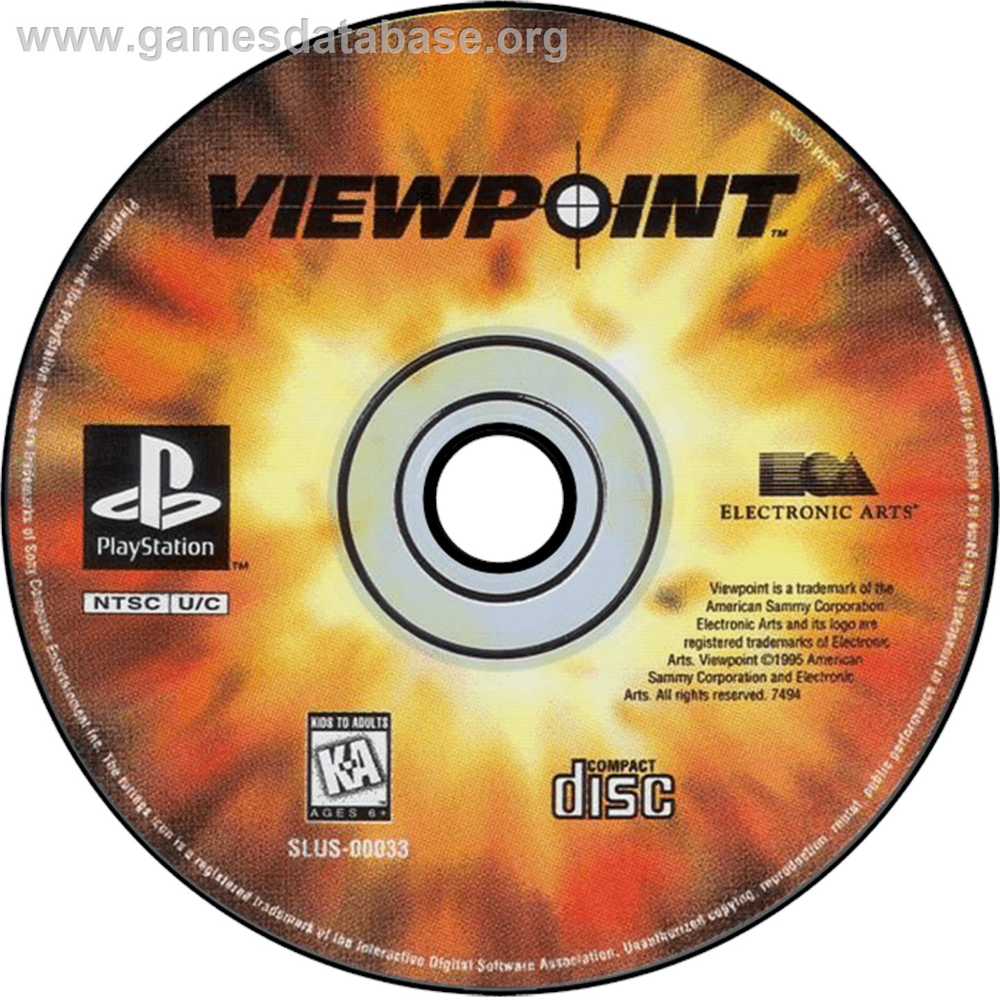 Viewpoint - Sony Playstation - Artwork - Disc