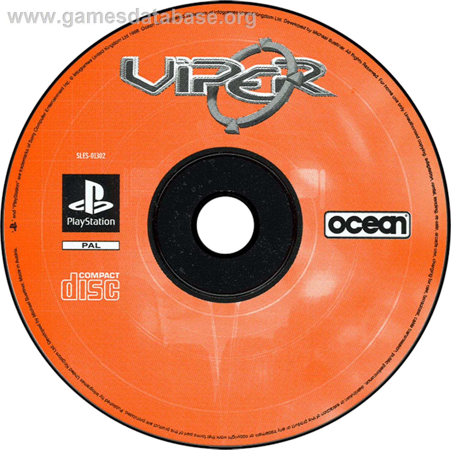Viper - Sony Playstation - Artwork - Disc