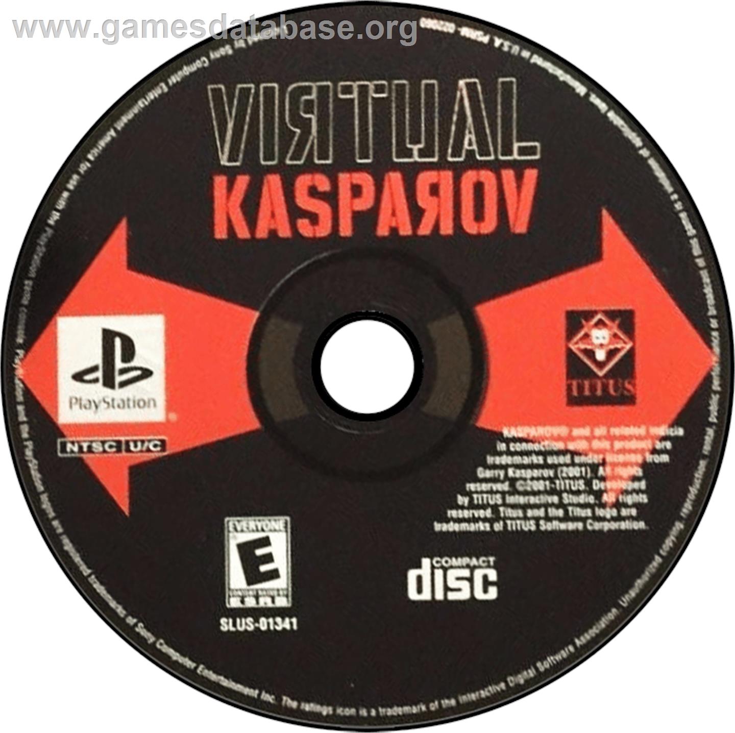 Virtual Kasparov - Sony Playstation - Artwork - Disc