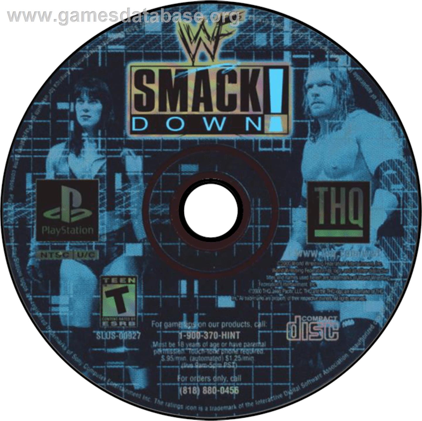 WWF Smackdown! - Sony Playstation - Artwork - Disc