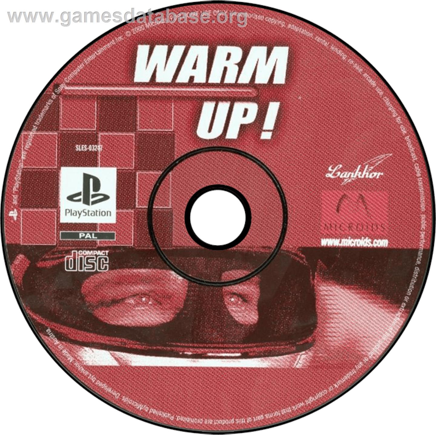 Warm Up! - Sony Playstation - Artwork - Disc