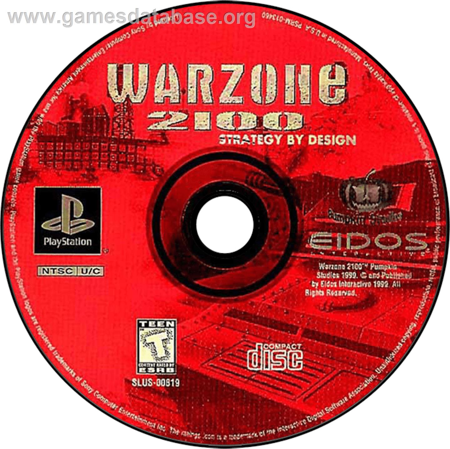 Warzone 2100 - Sony Playstation - Artwork - Disc