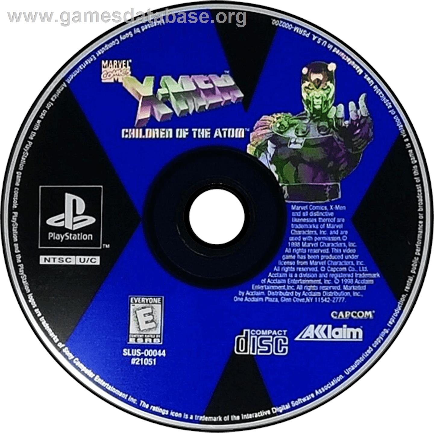 X-Men: Children of the Atom - Sony Playstation - Artwork - Disc