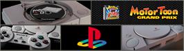 Arcade Cabinet Marquee for Motor Toon Grand Prix.