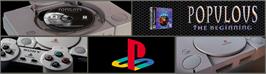 Arcade Cabinet Marquee for Populous: The Beginning.